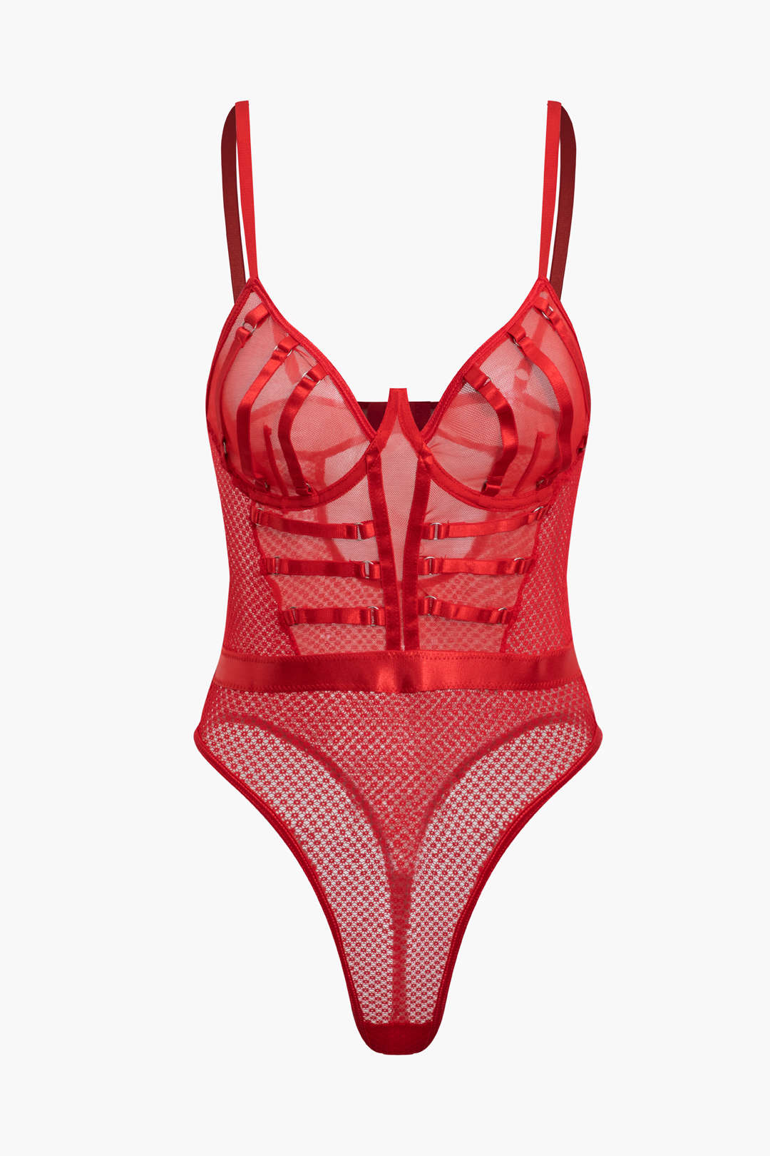 Κορμάκι-Εσώρουχο Μπουστάκι Με Διάφανο Πλέγμα Και Χωρίς Πλάτη