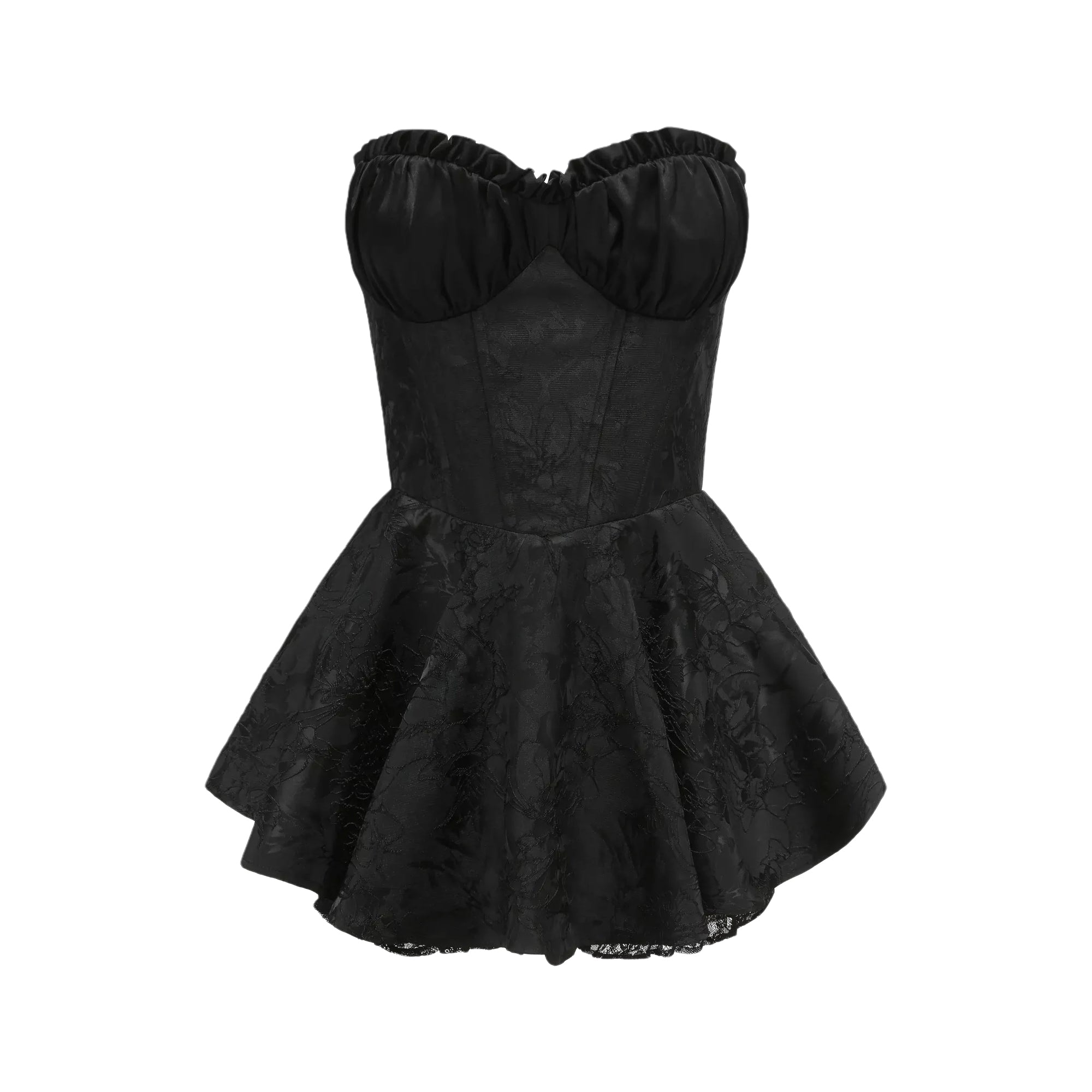 Μίνι Φόρεμα Με Φαρδιά Γραμμή Και Δαντέλα Airina, Κεντημένο Με Στάμπα