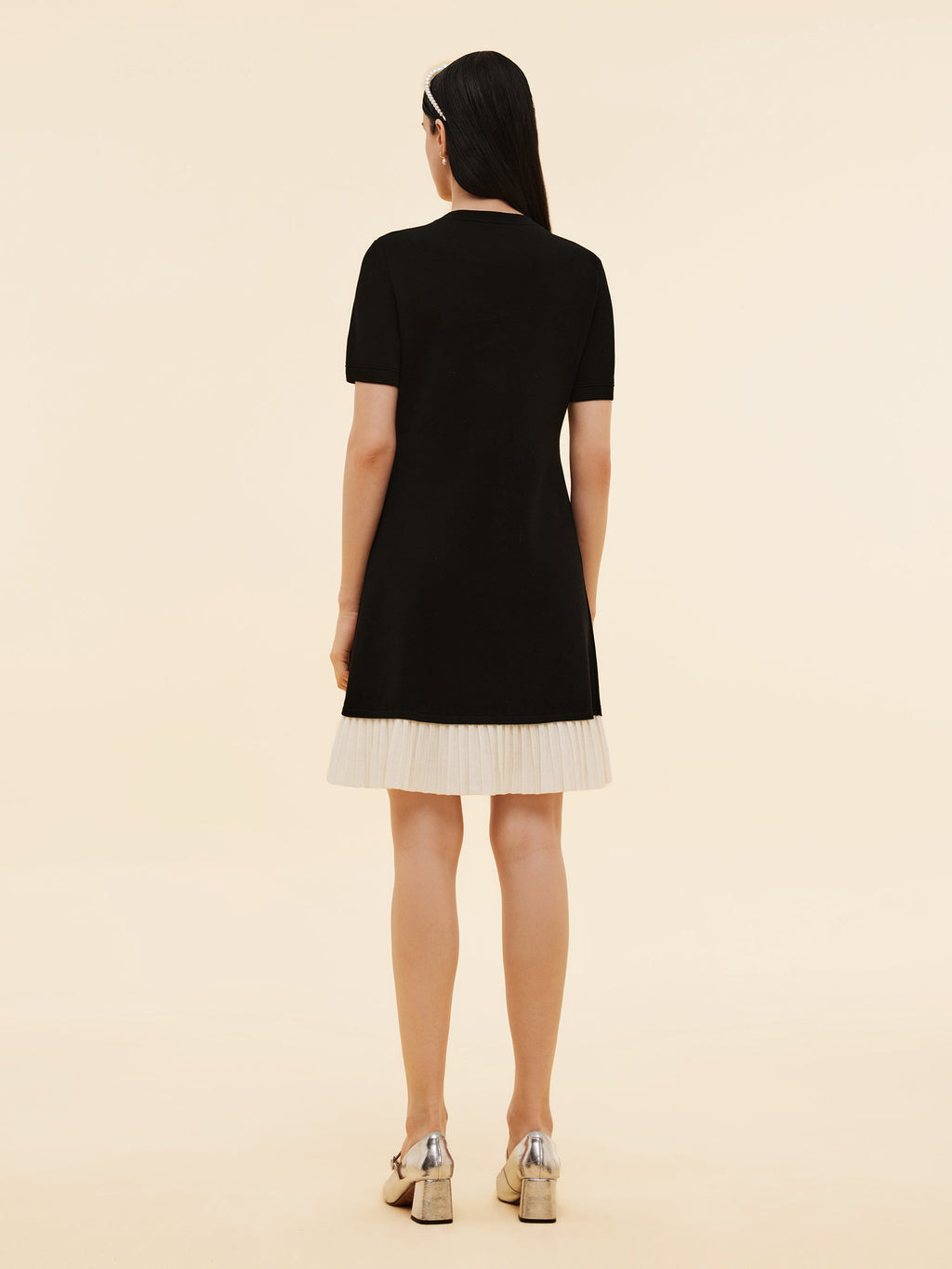 Γυναικείο Μίνι Φόρεμα Από Πλεκτό Ύφασμα Block