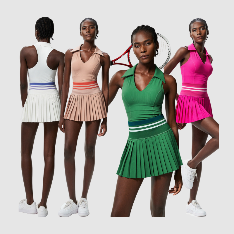 Σετ Αθλητικού Τένις Με Πλισέ Φούστα