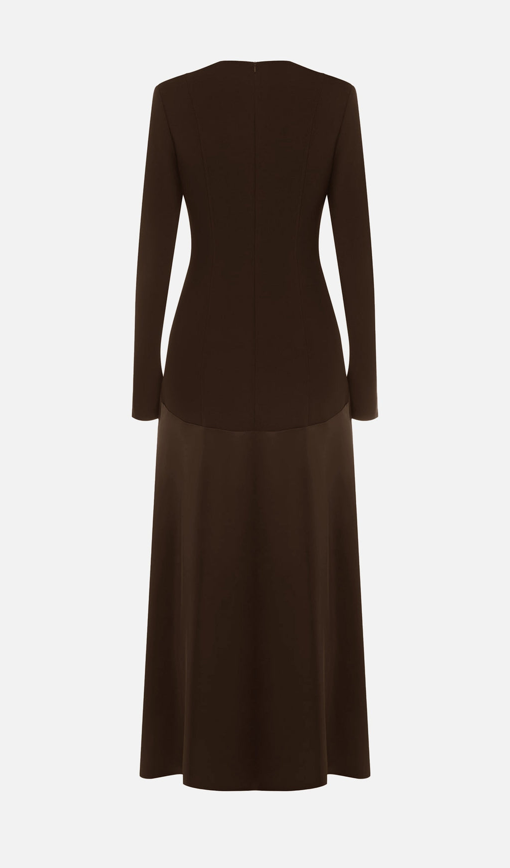 Πλεκτό Σατέν Μακρύ Φόρεμα