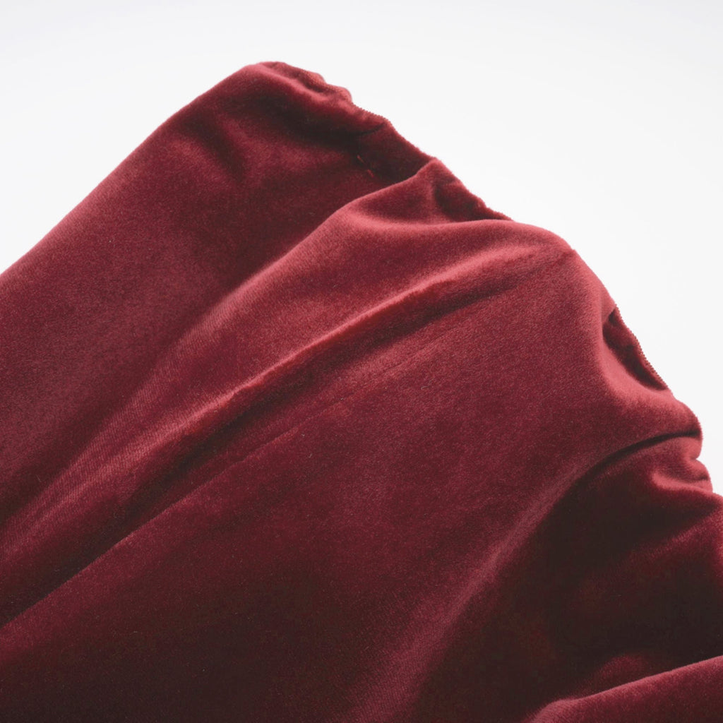 Μίνι Φόρεμα Wivika Από Βελούδο Χωρίς Τιράντες Και Ψεύτικη Γούνα