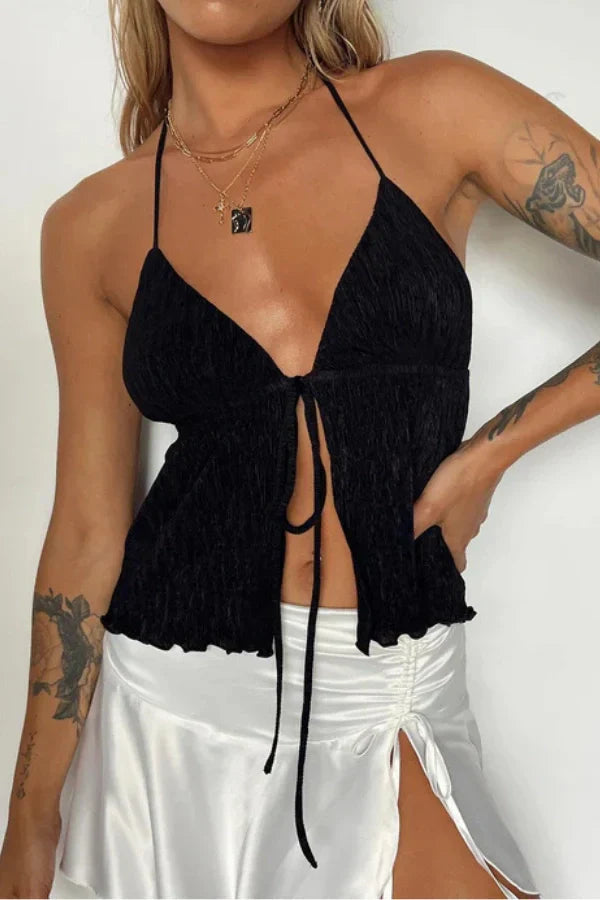 Ημιδιάφανο Τοπ Από Κρεπ Ivy