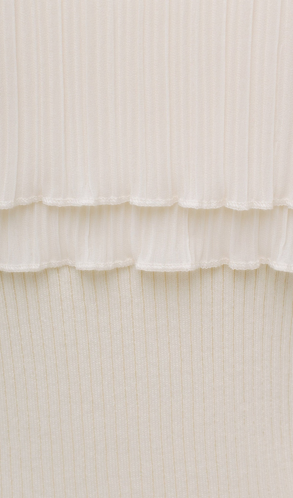 Flier Starplez Μπλούζα Με Βολάν Και Κουμπιά - Κρεμ