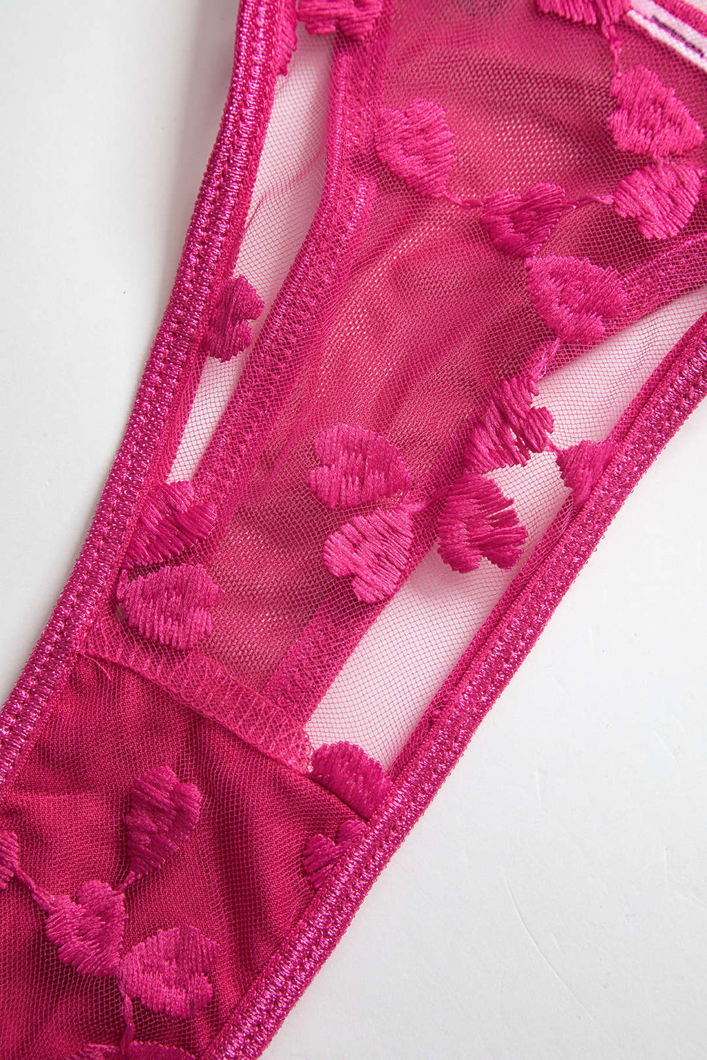 Σετ Εσώρουχων Με Δαντέλα Και Κέντημα, Ζαρτιέρα