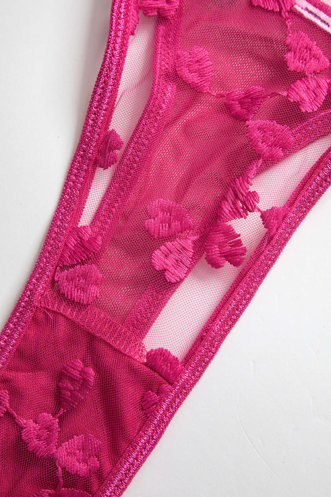 Σετ Εσώρουχων Με Δαντέλα Και Κέντημα, Ζαρτιέρα