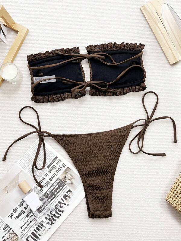 Σετ Μπικίνι Με Βολάν Και Βολάν