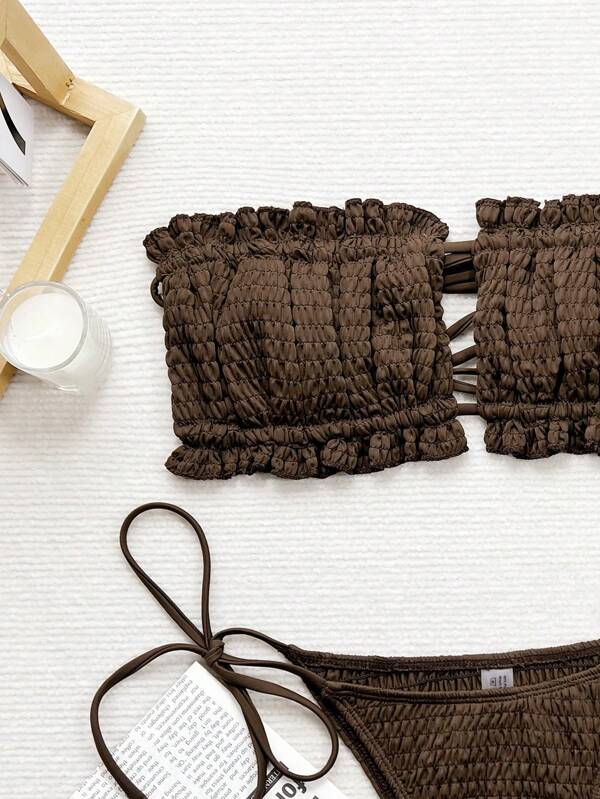 Σετ Μπικίνι Με Βολάν Και Βολάν