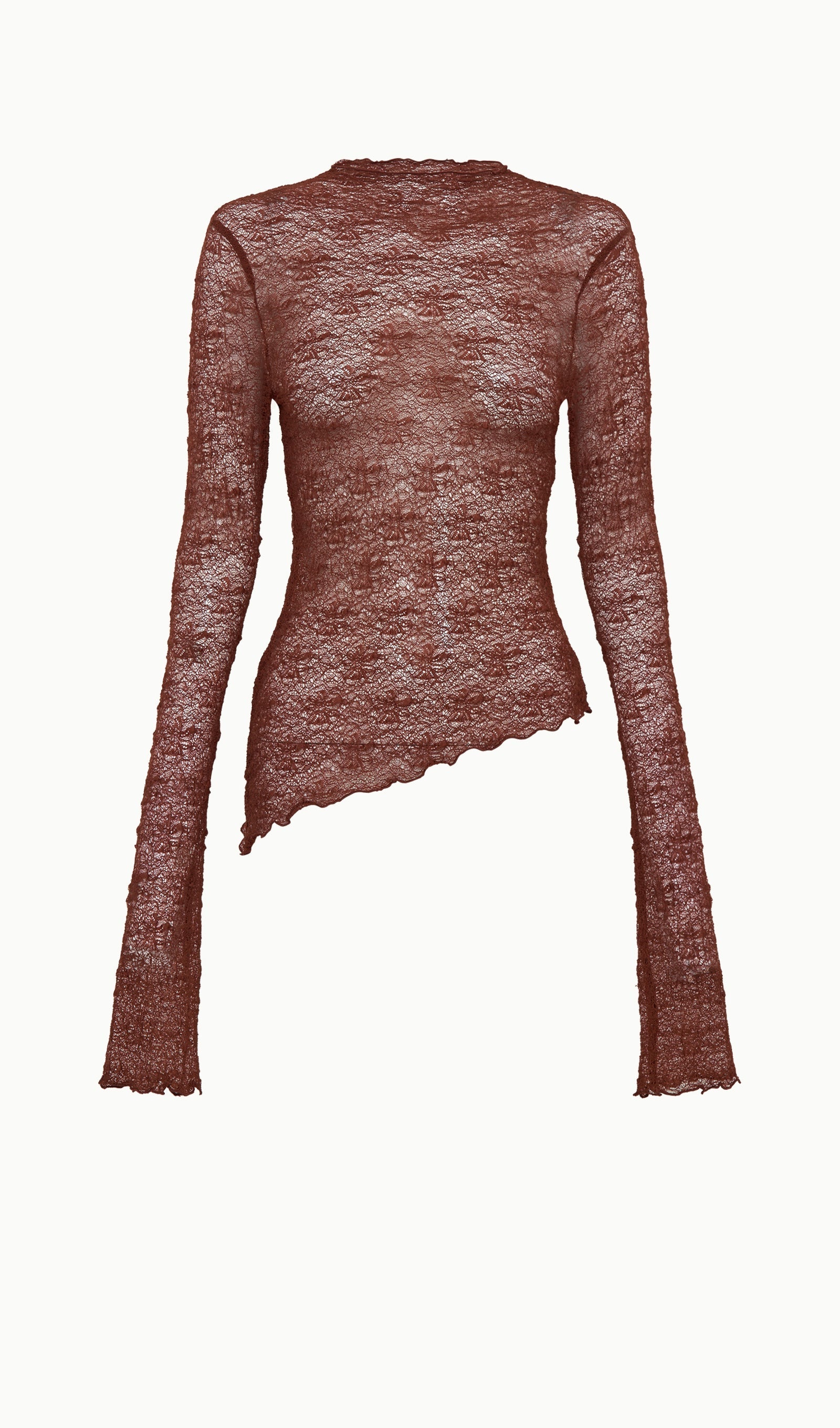 Σετ Φούστας Και Τοπ Με Διαφανή Δαντέλα