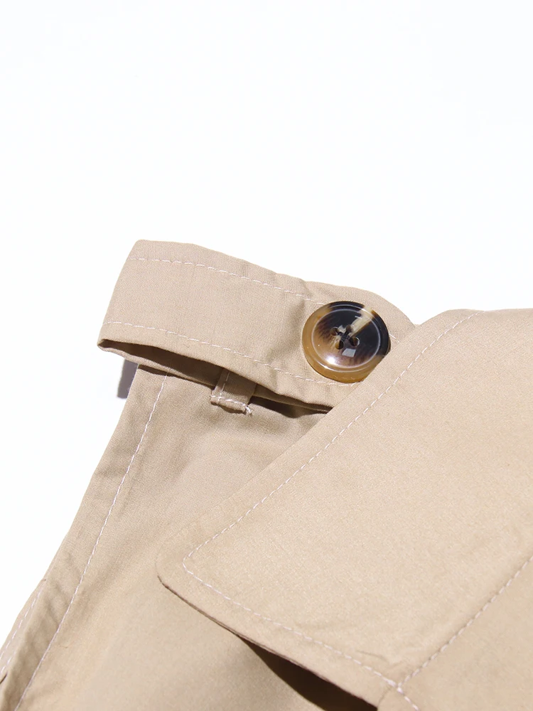 Πλισέ Μπουφάν Με Κορδόνια Και Βολάν