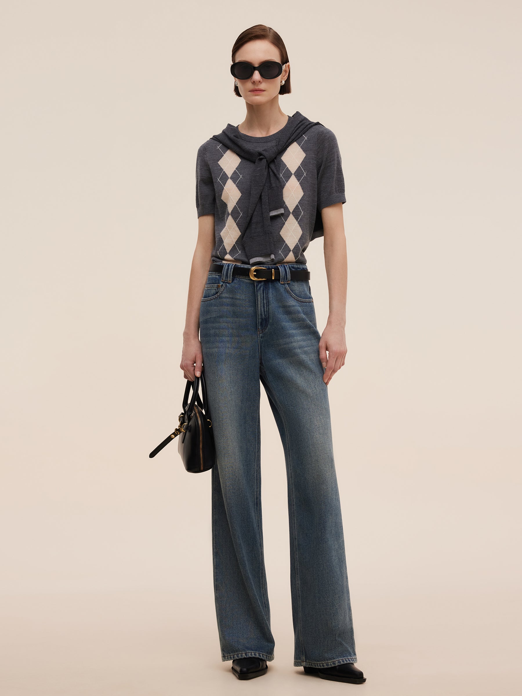 Γυναικείο Τζιν Με Ίσια Γραμμή Από Βαμβάκι