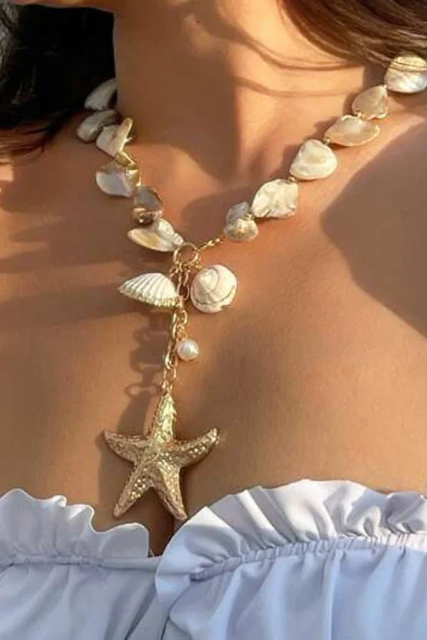 Σετ Κολιέ Και Βραχιόλι Με Κοχύλια Tatiana