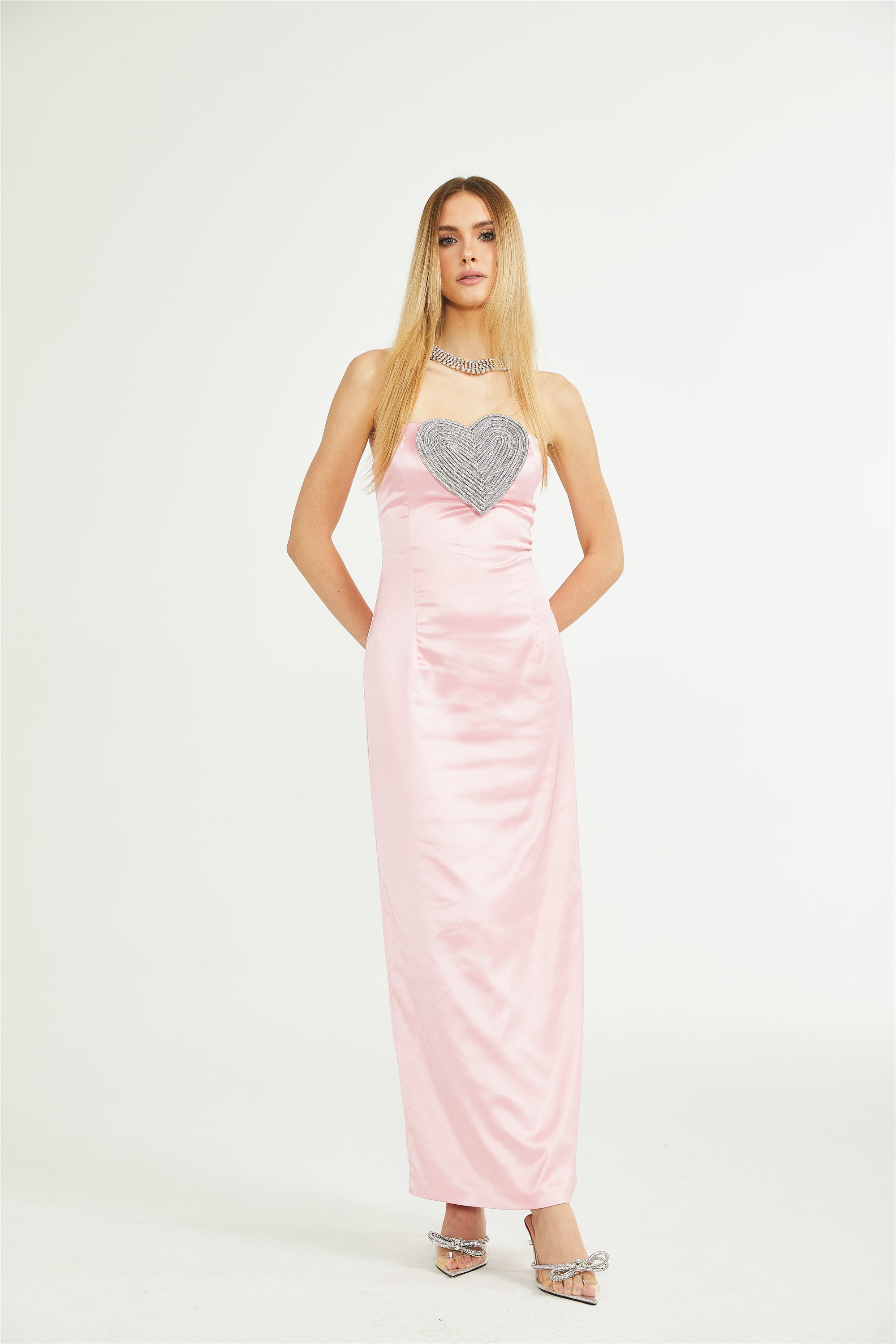 Φόρεμα Μίντι Με Κρυστάλλους Clothilde