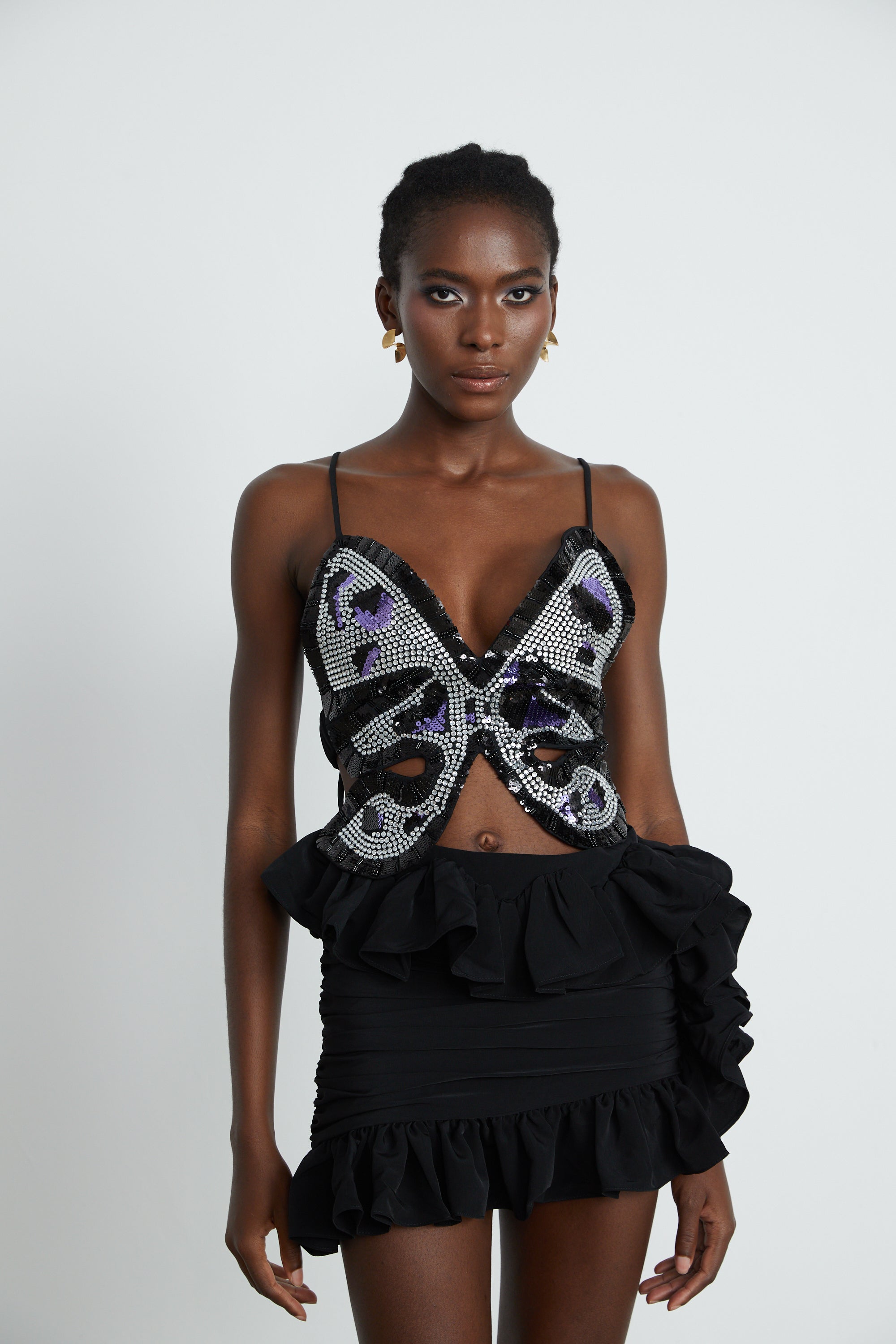 Τοπ Με Κέντημα Vittoria Σε Σχήμα Πεταλούδας