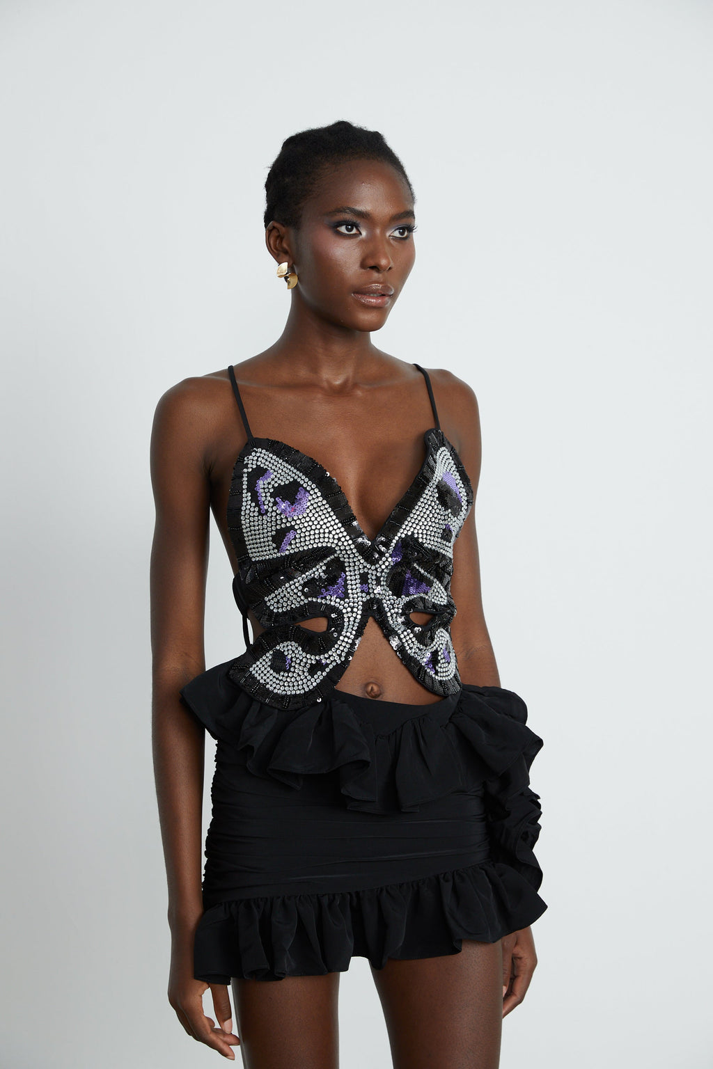 Τοπ Με Κέντημα Vittoria Σε Σχήμα Πεταλούδας