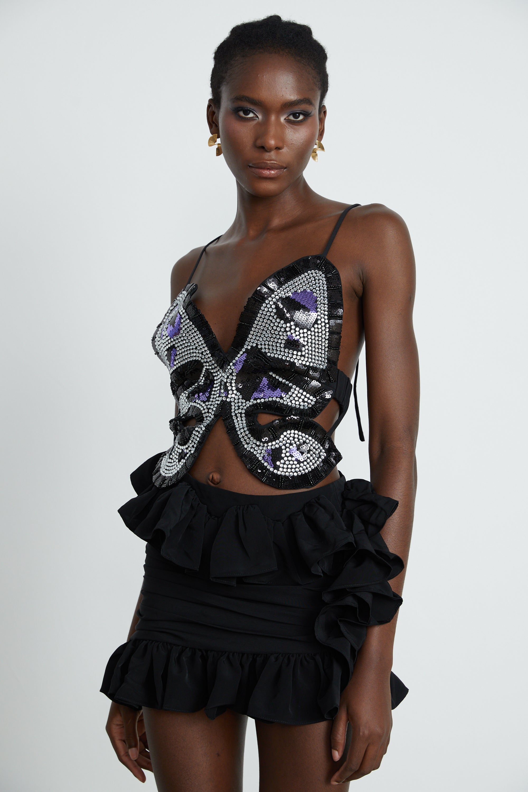 Τοπ Με Κέντημα Vittoria Σε Σχήμα Πεταλούδας