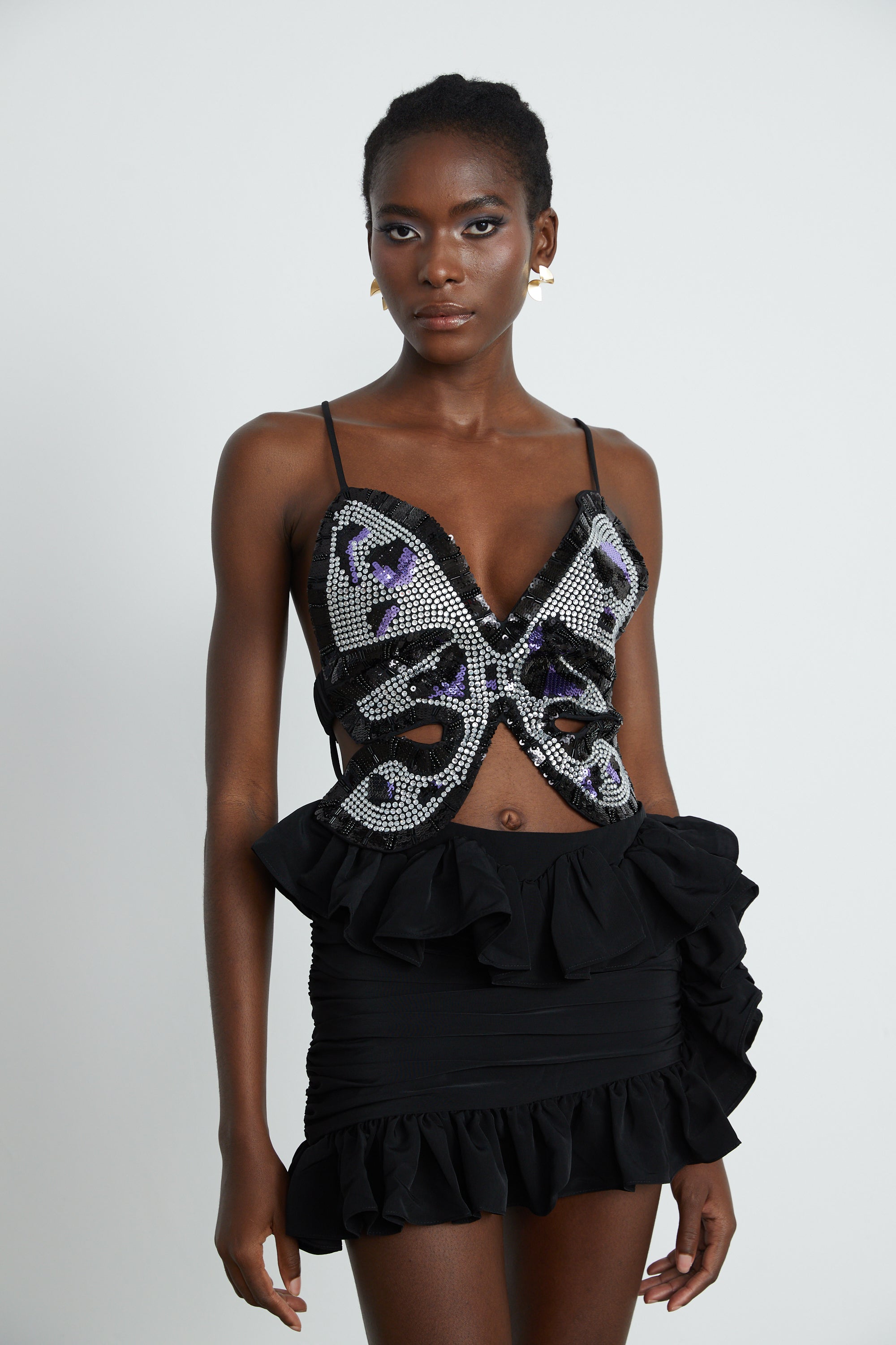 Τοπ Με Κέντημα Vittoria Σε Σχήμα Πεταλούδας