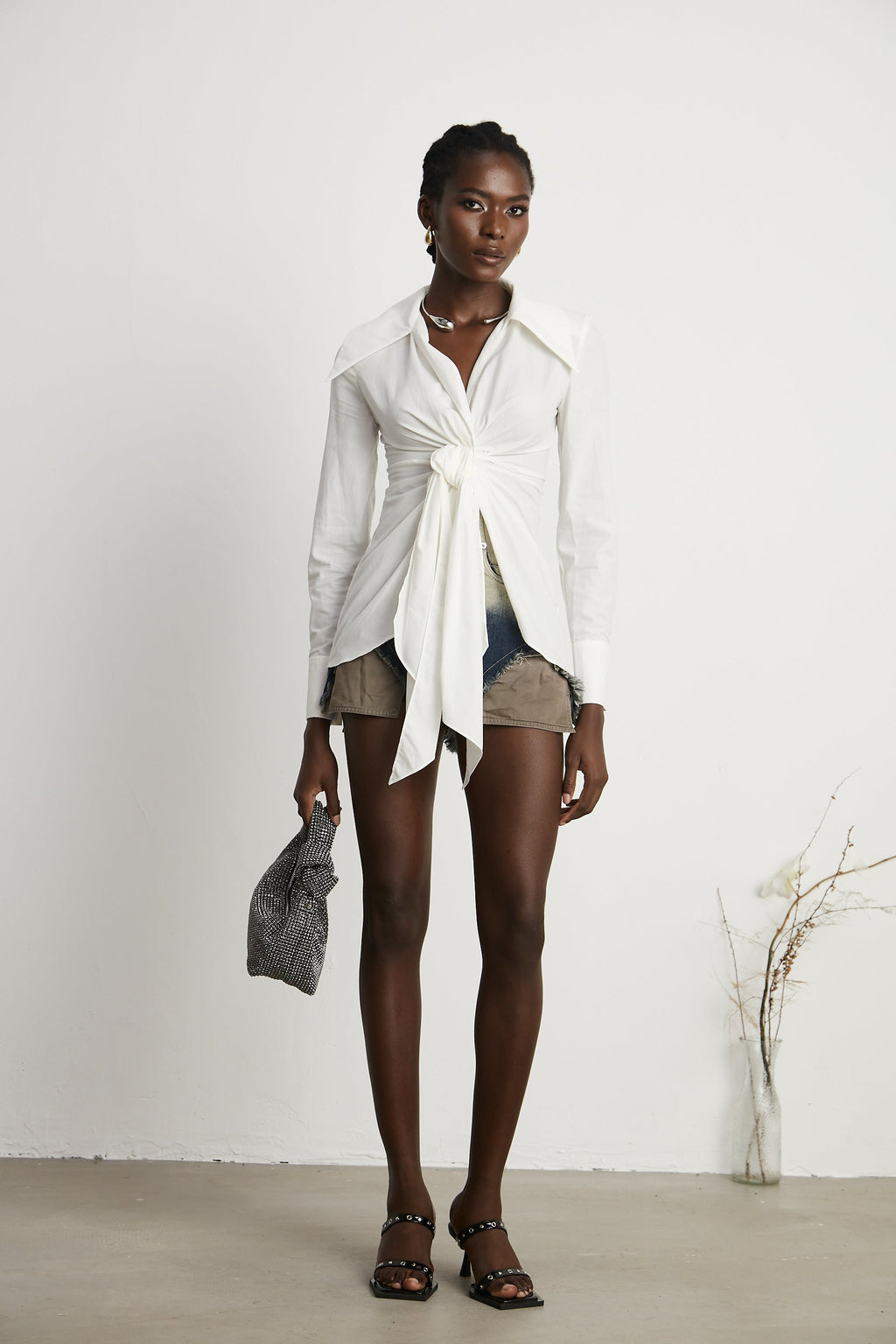 Πουκάμισο Genevieve Με Στριφτό V Ντεκολτέ