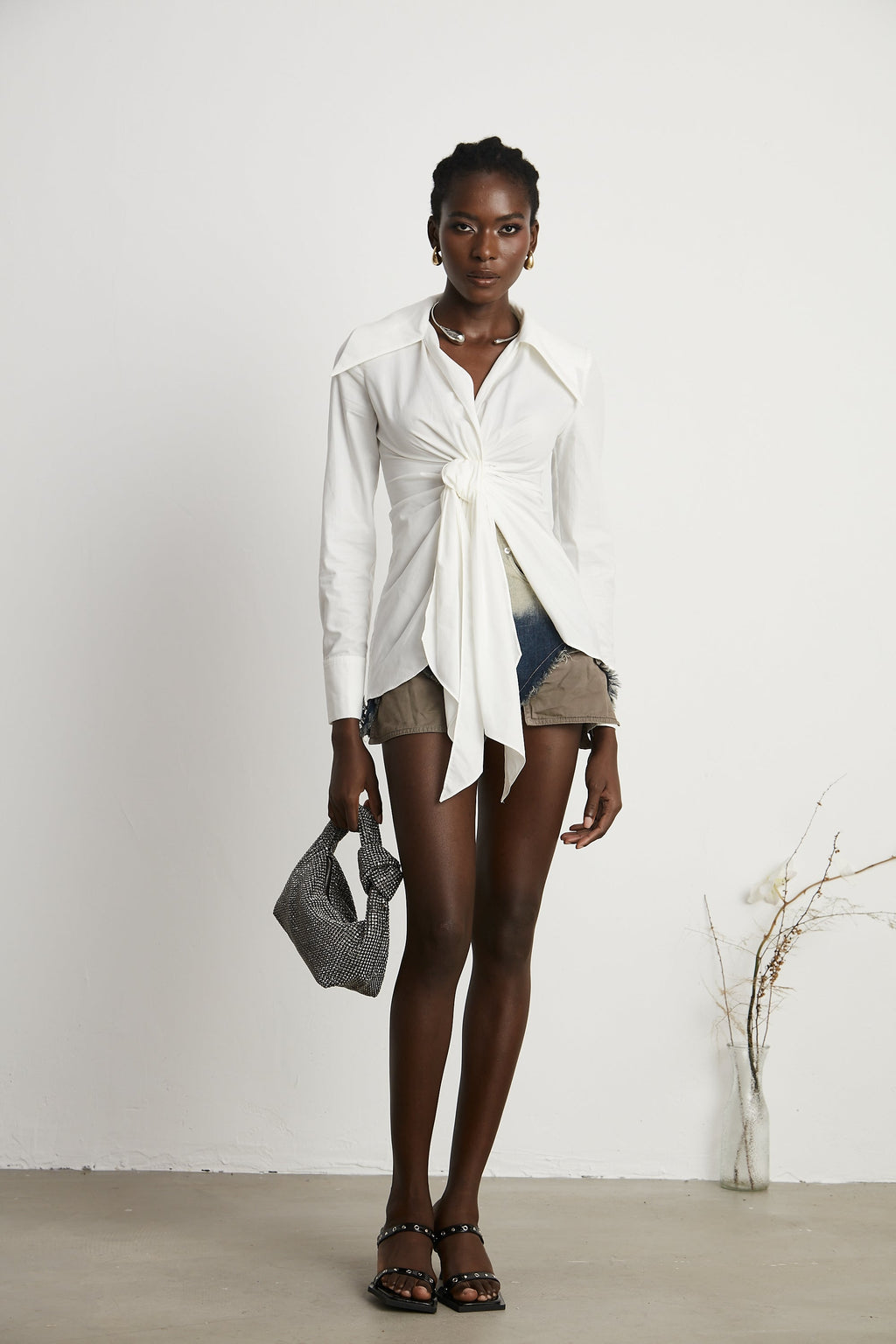 Πουκάμισο Genevieve Με Στριφτό V Ντεκολτέ