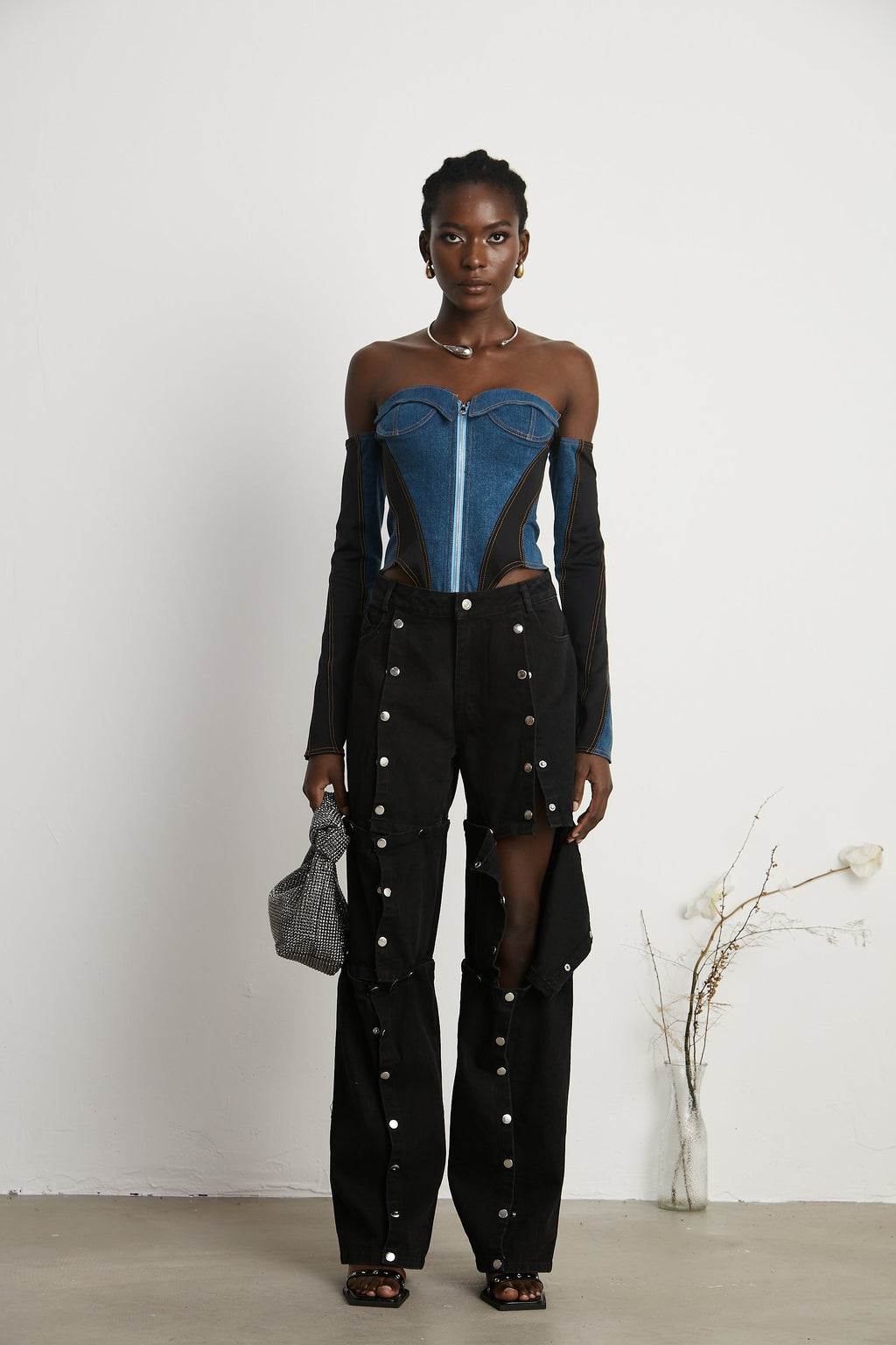 Κορμάκι Τζιν Melina Corset