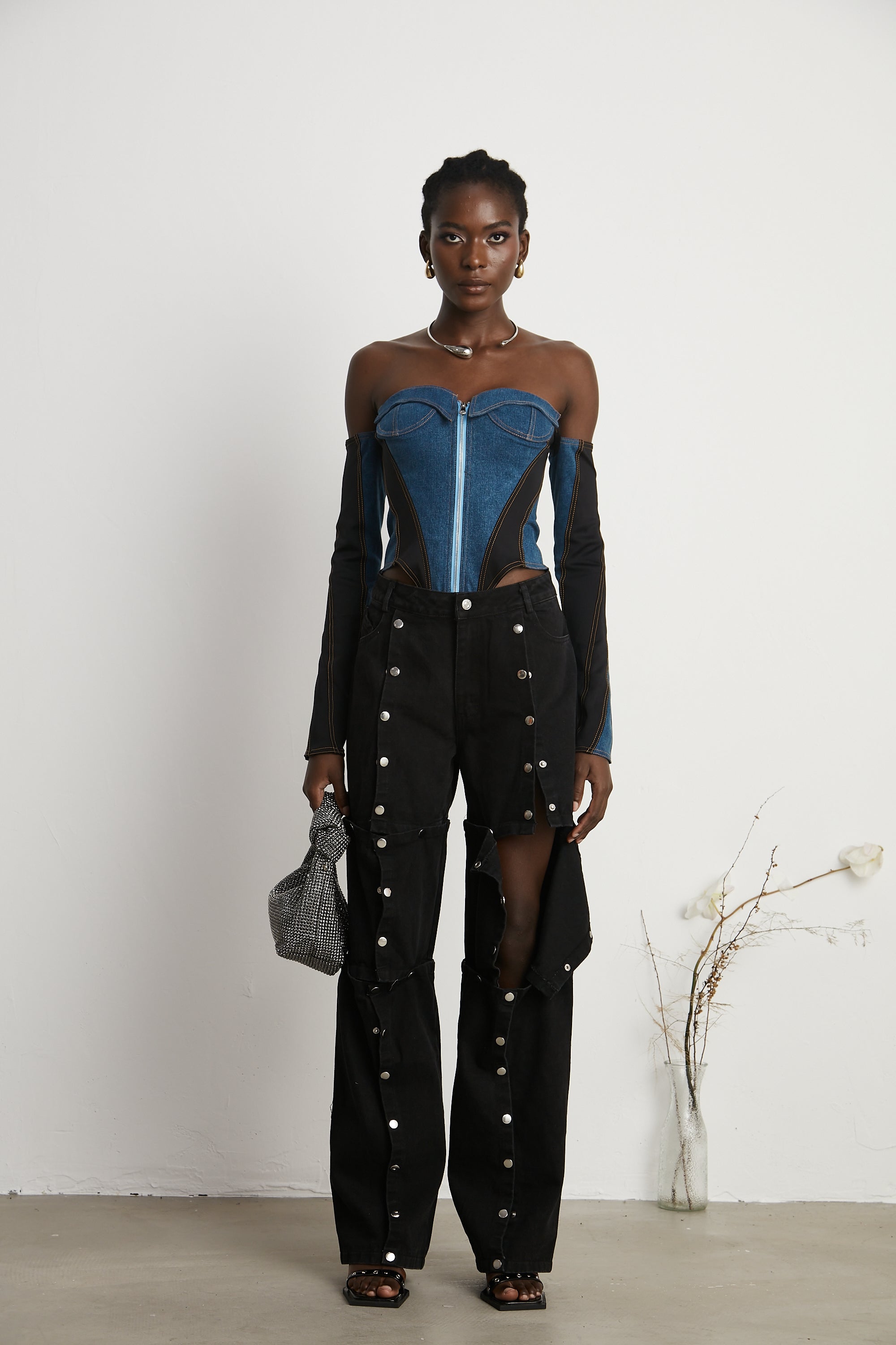 Κορμάκι Τζιν Melina Corset