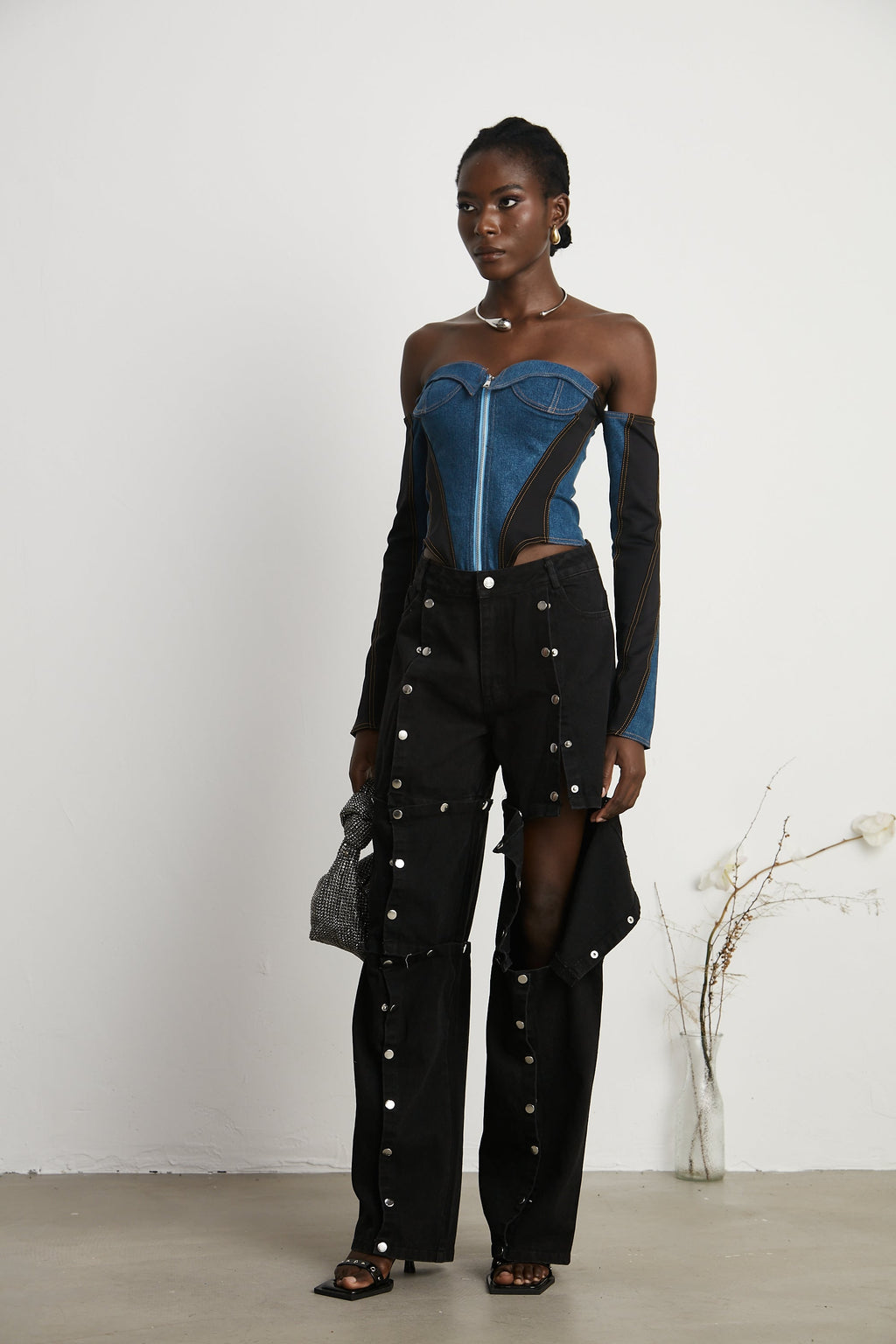 Κορμάκι Τζιν Melina Corset