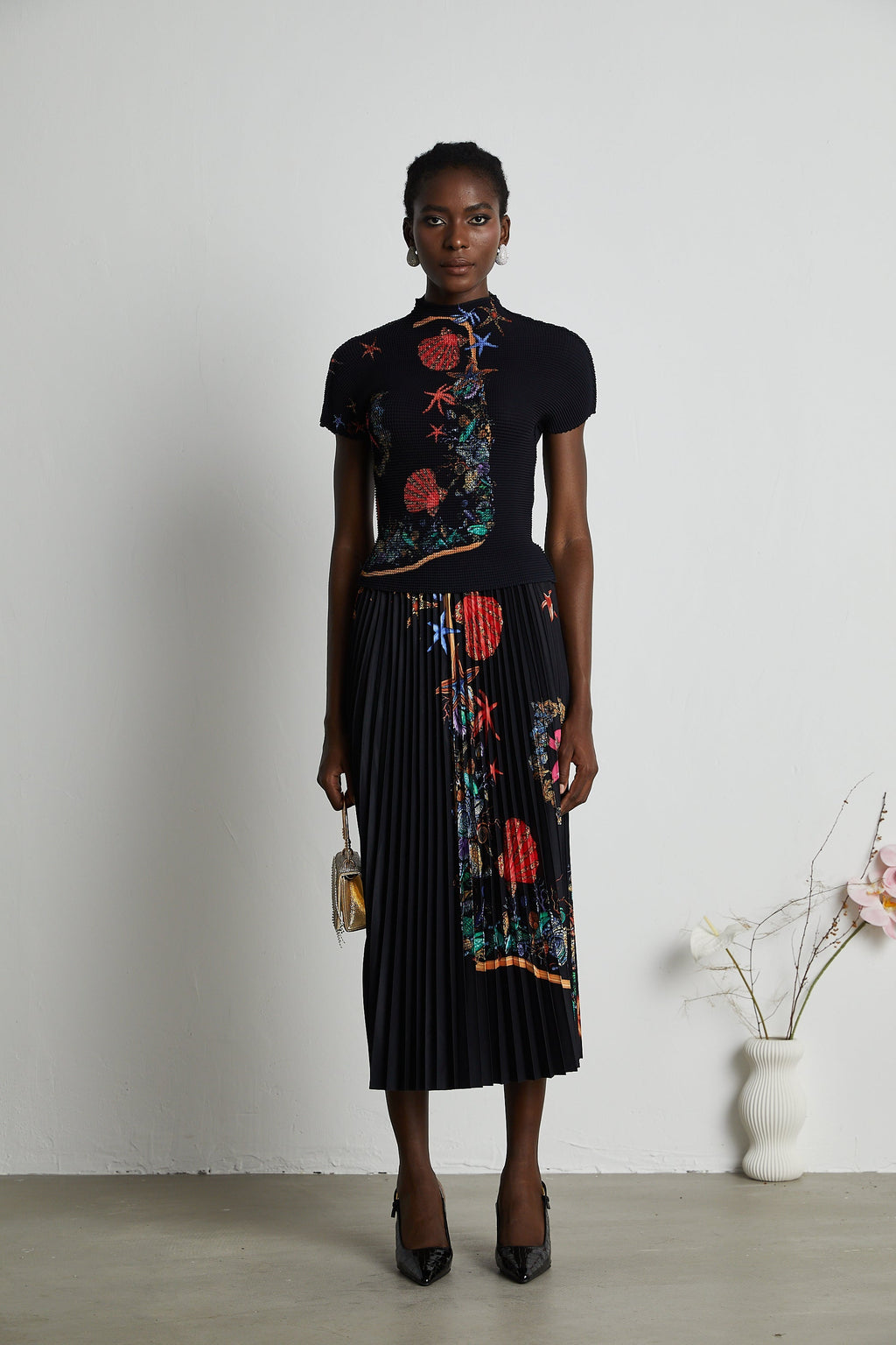 Σετ Πλεκτό Τοπ Και Φούστα Josiane Far East