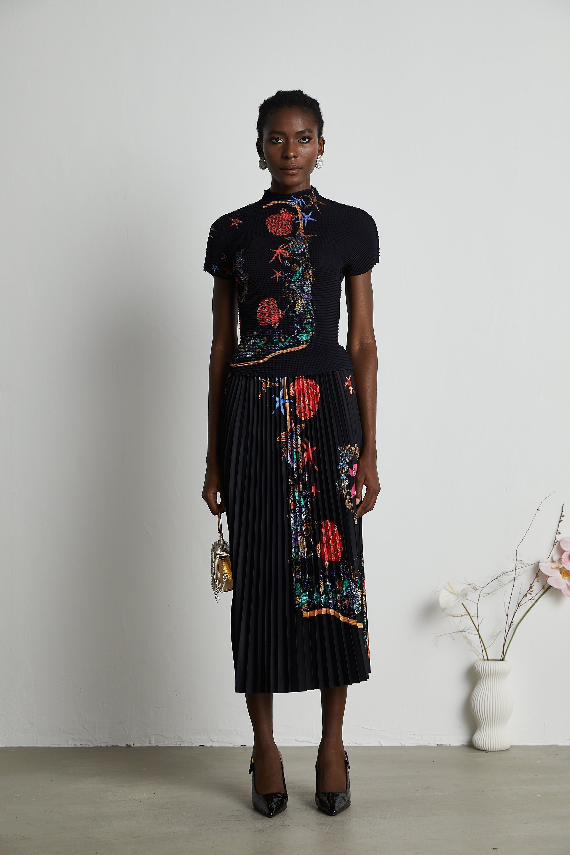 Σετ Πλεκτό Τοπ Και Φούστα Josiane Far East