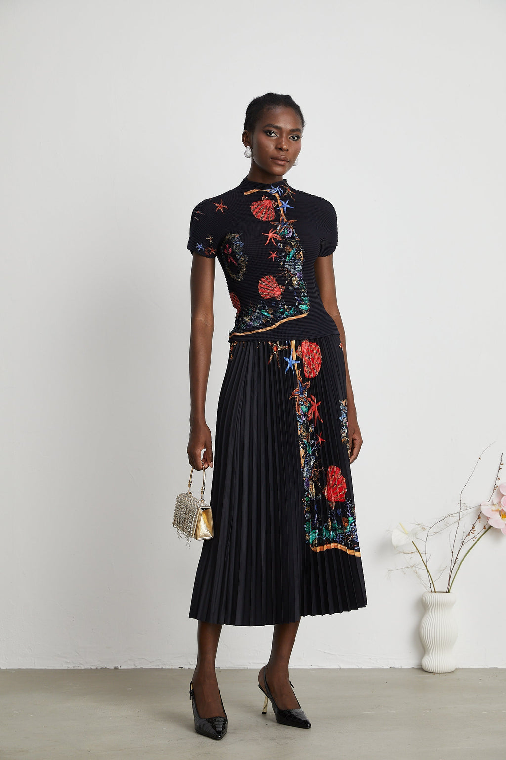 Σετ Πλεκτό Τοπ Και Φούστα Josiane Far East