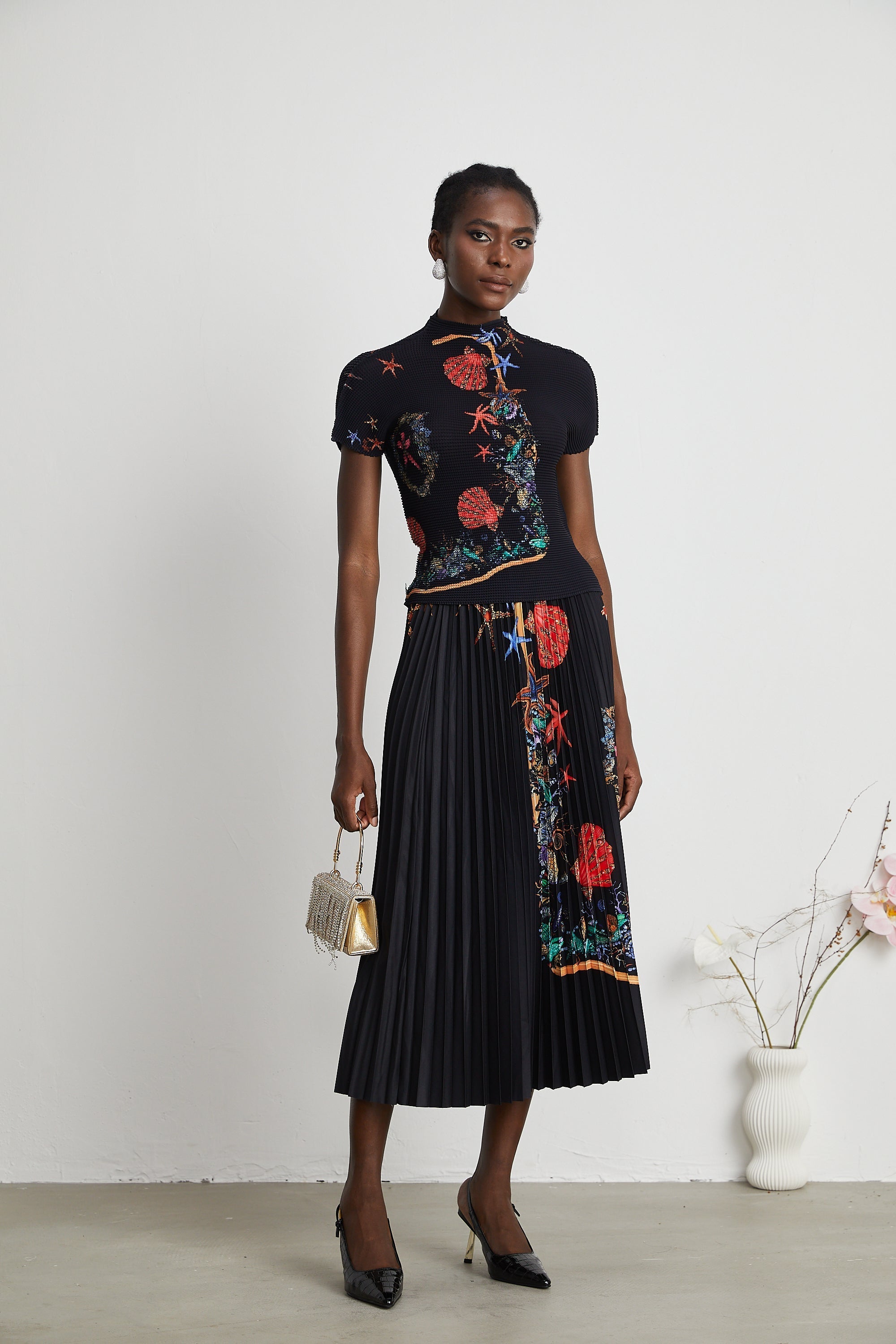 Σετ Πλεκτό Τοπ Και Φούστα Josiane Far East