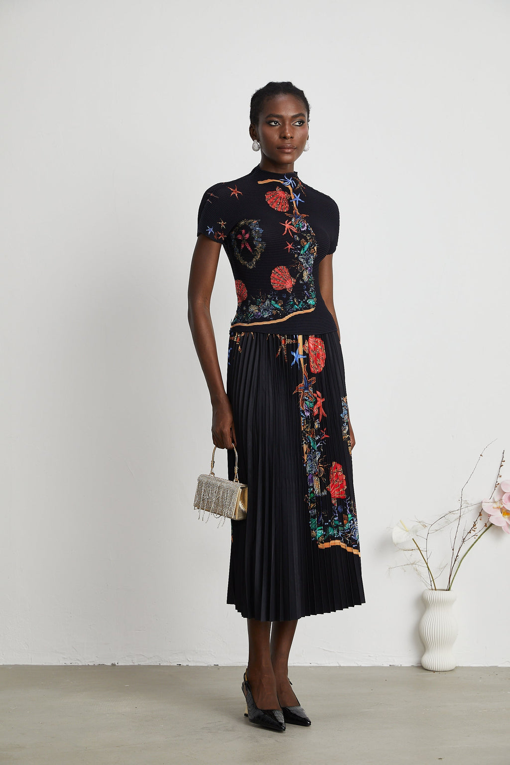 Σετ Πλεκτό Τοπ Και Φούστα Josiane Far East