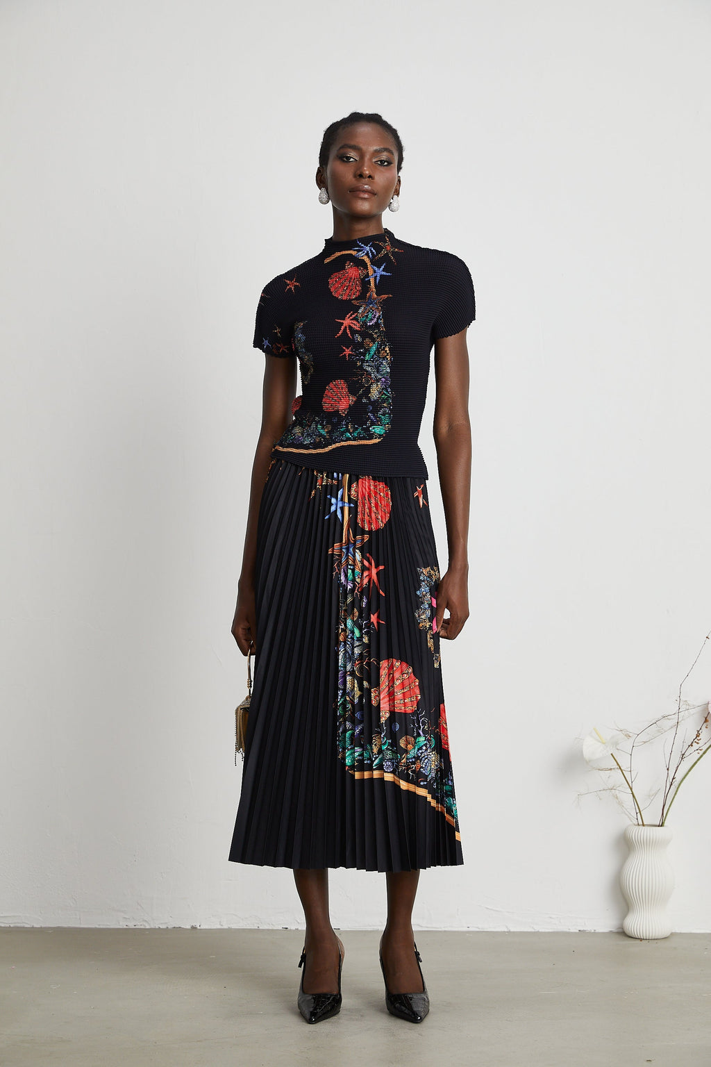 Σετ Πλεκτό Τοπ Και Φούστα Josiane Far East