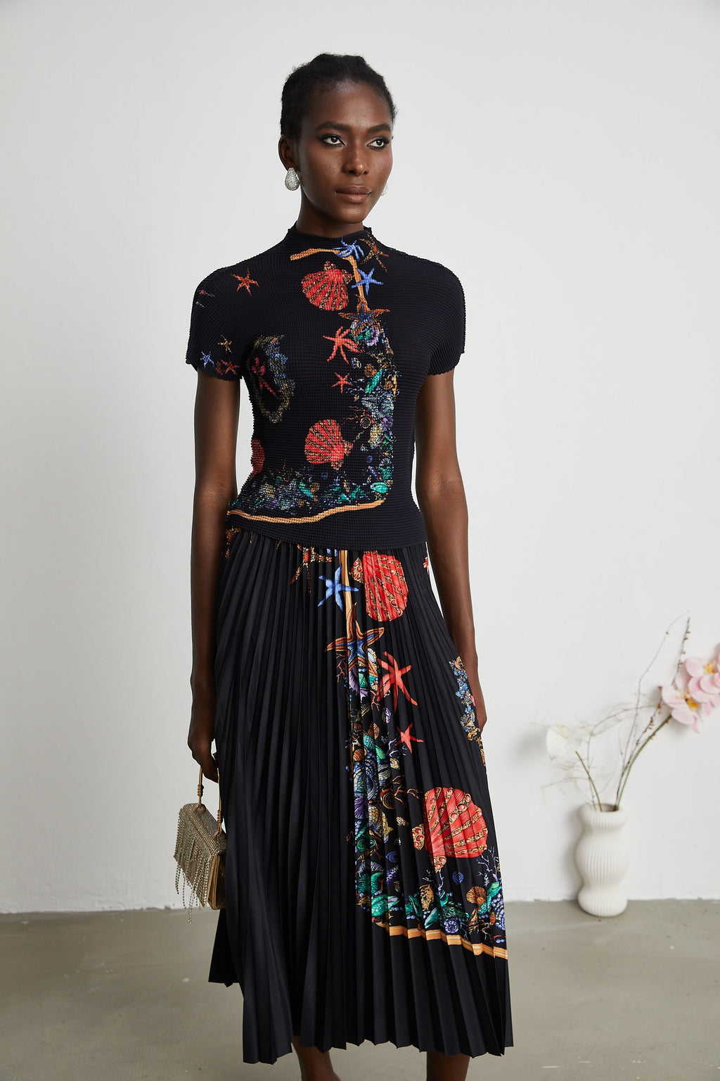 Σετ Πλεκτό Τοπ Και Φούστα Josiane Far East