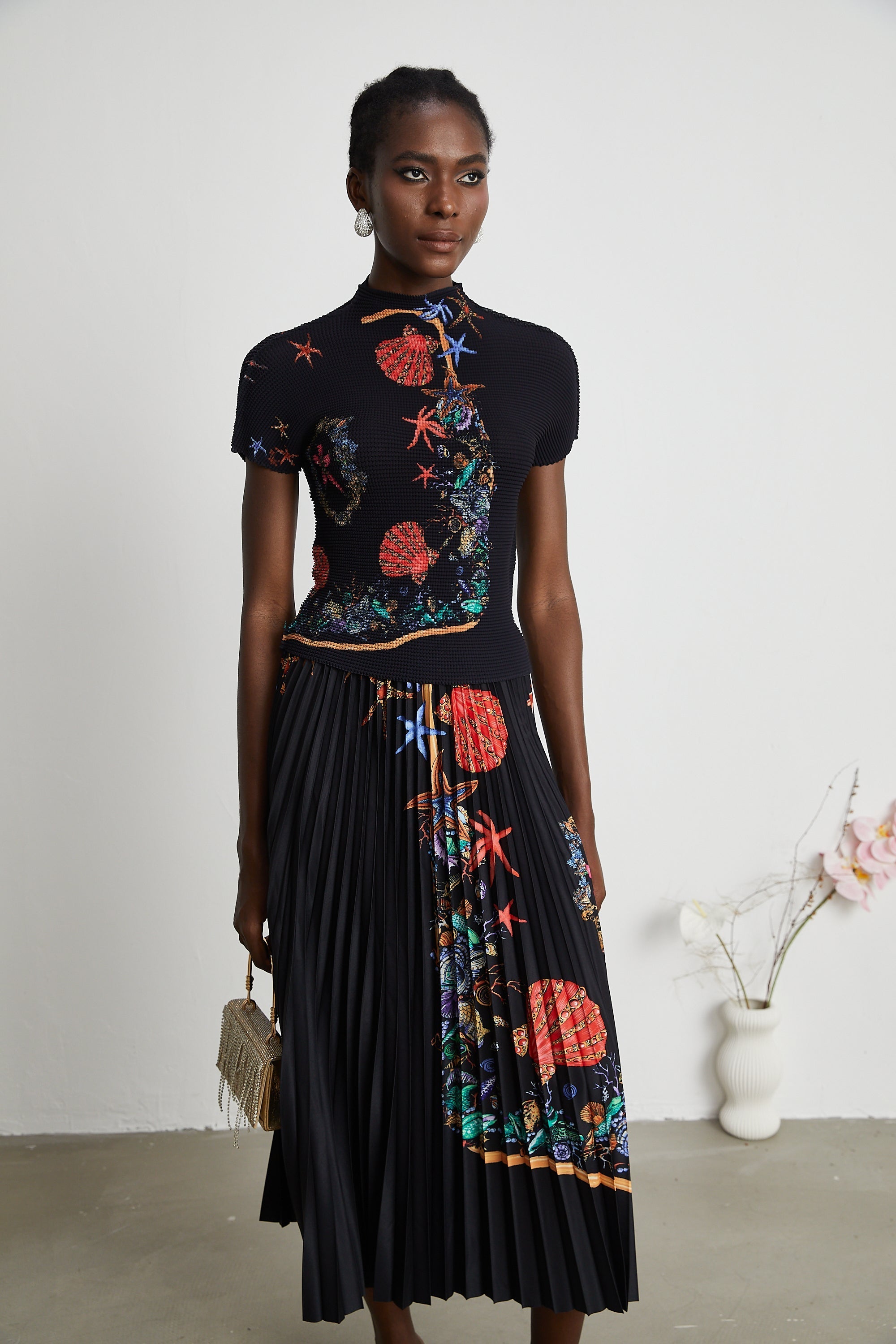 Σετ Πλεκτό Τοπ Και Φούστα Josiane Far East