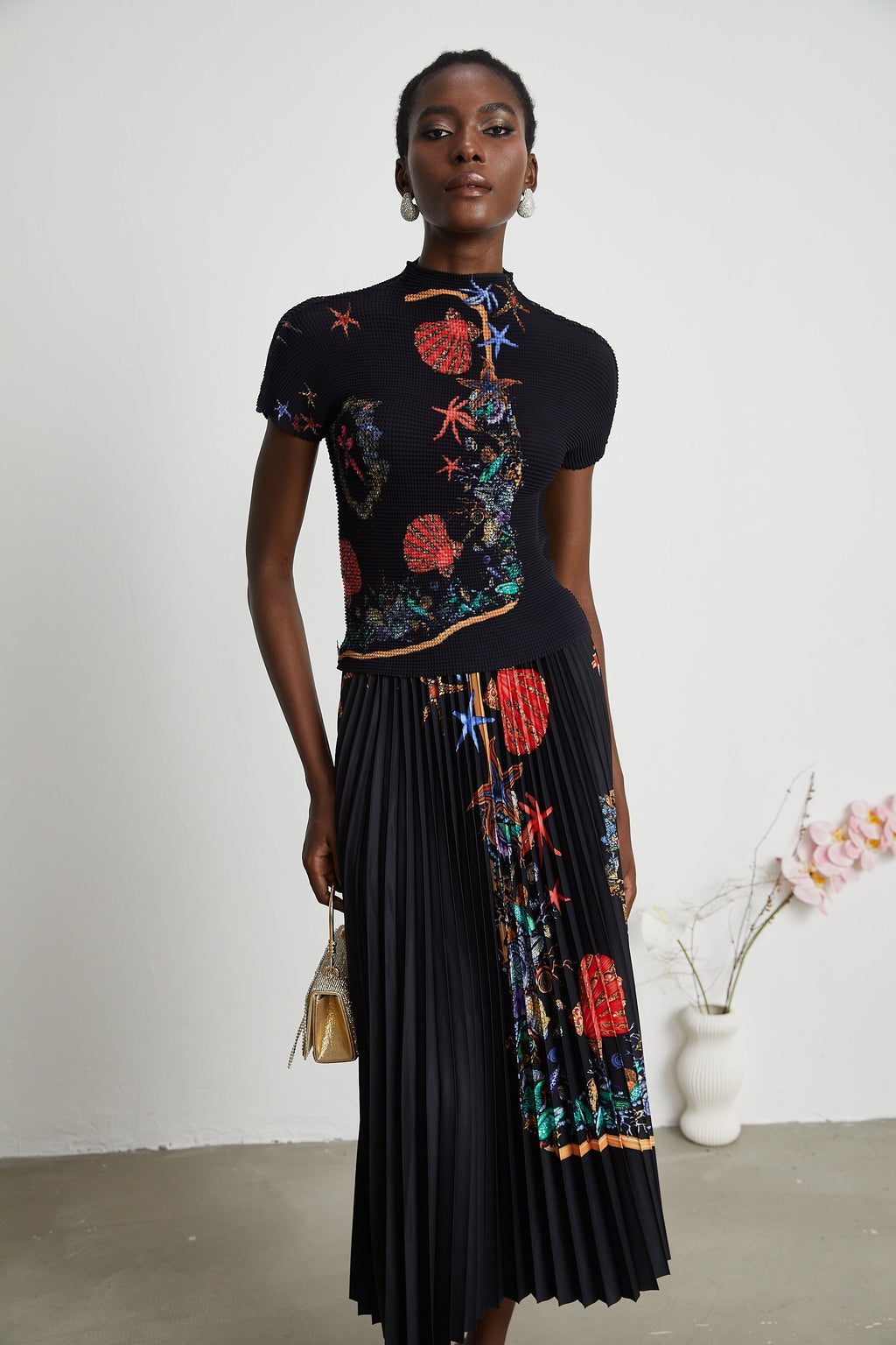 Σετ Πλεκτό Τοπ Και Φούστα Josiane Far East