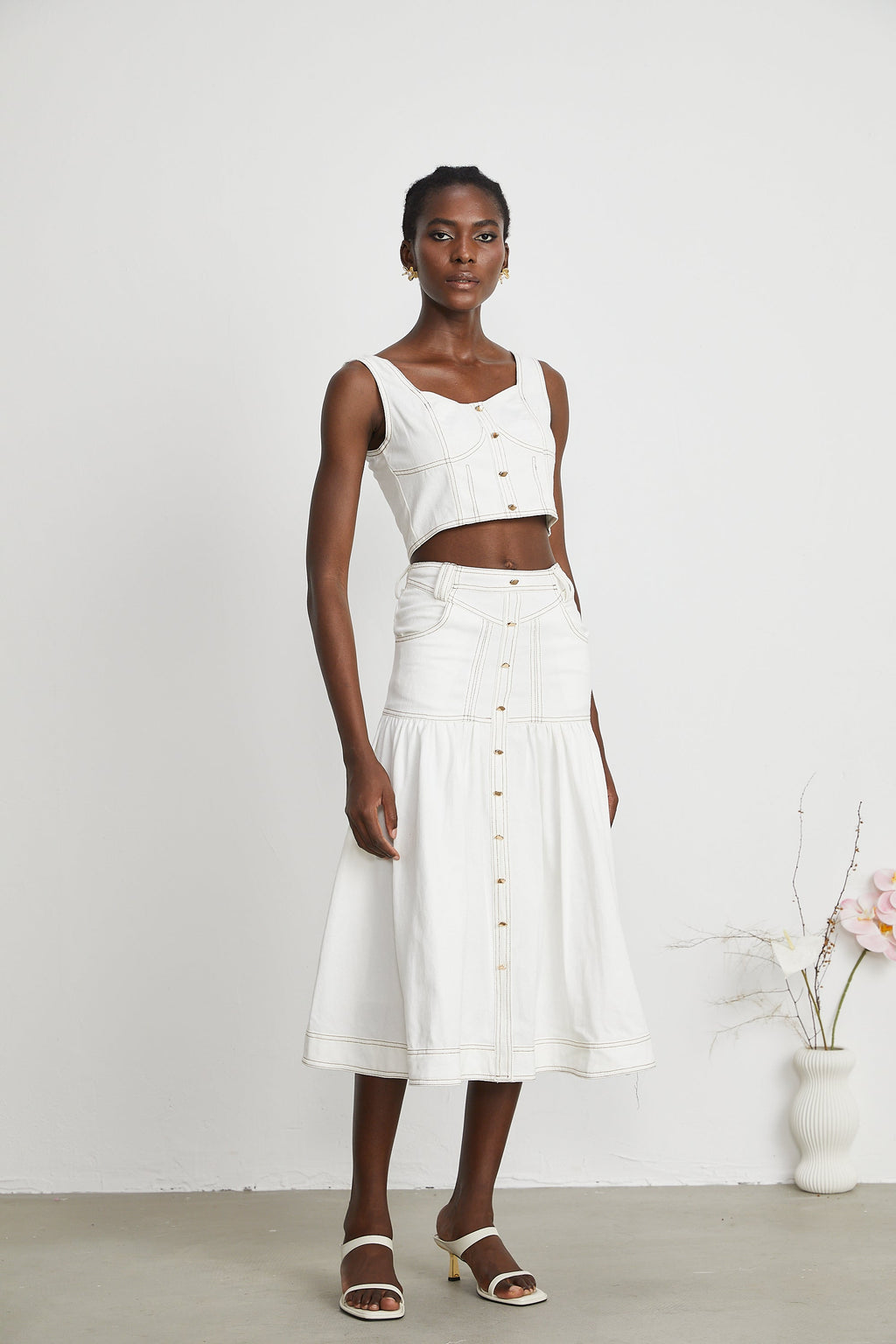 Σετ Ασορτί Μπλούζας Και Φούστας Brielle Denim ®