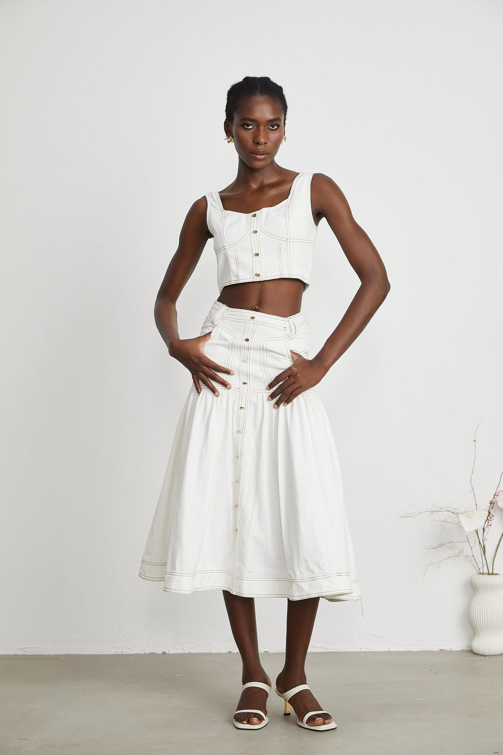 Σετ Ασορτί Μπλούζας Και Φούστας Brielle Denim ®