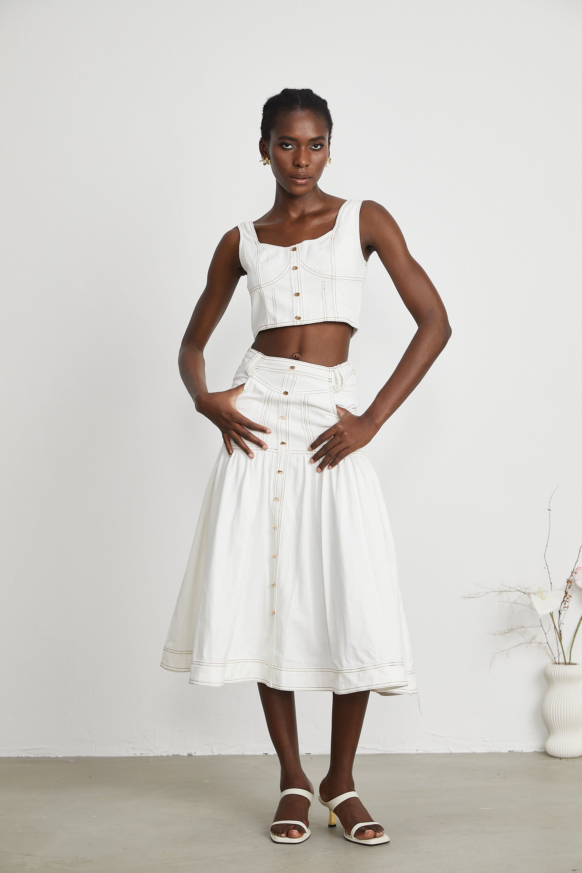 Σετ Ασορτί Μπλούζας Και Φούστας Brielle Denim ®