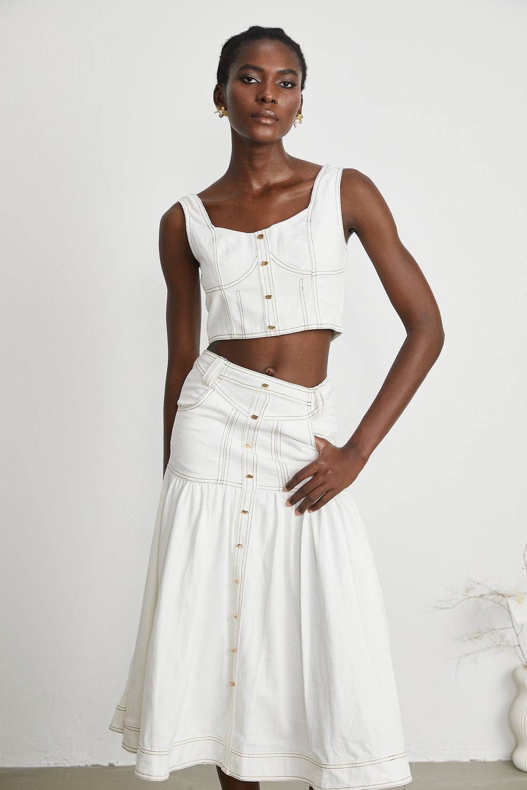 Σετ Ασορτί Μπλούζας Και Φούστας Brielle Denim ®