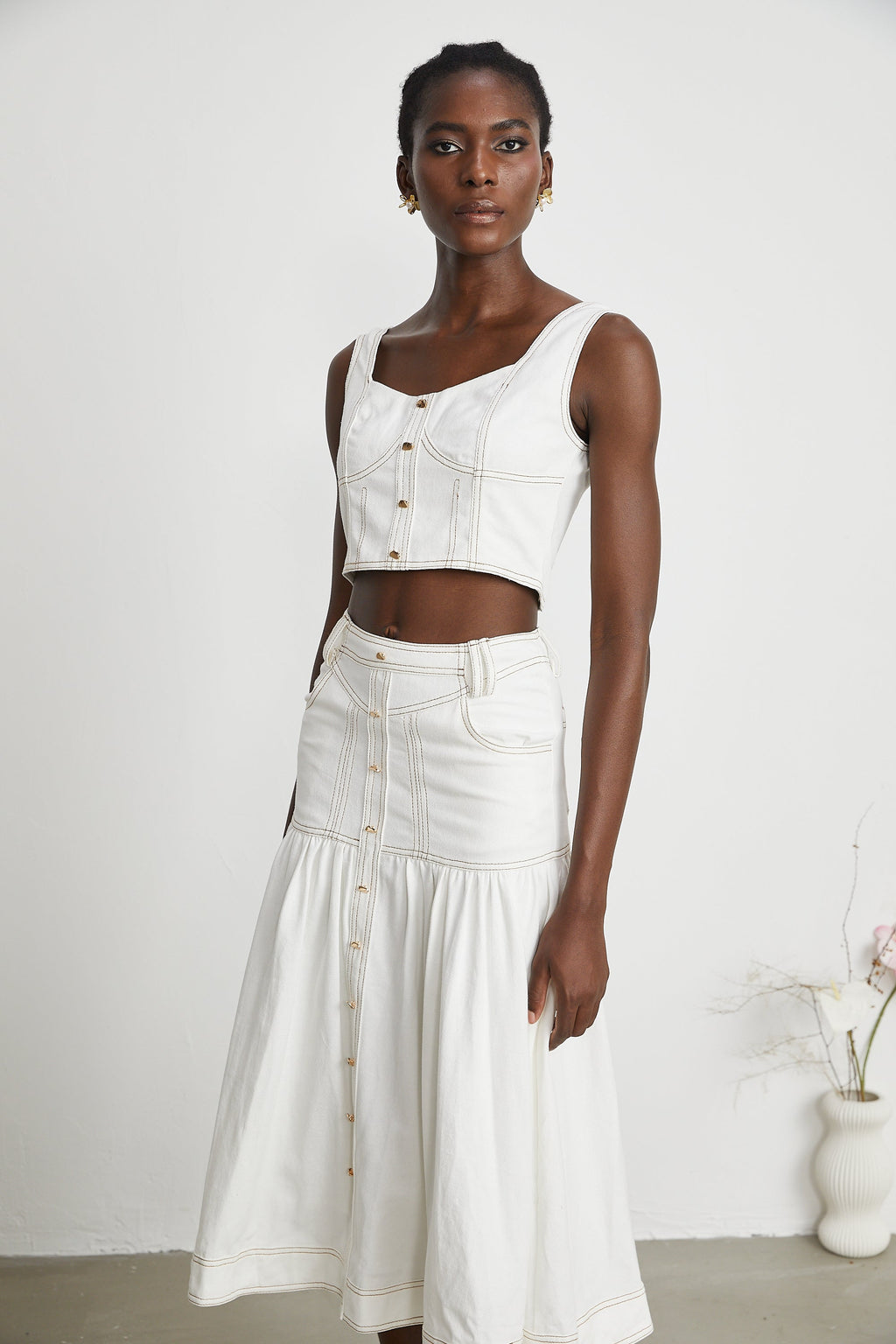 Σετ Ασορτί Μπλούζας Και Φούστας Brielle Denim ®