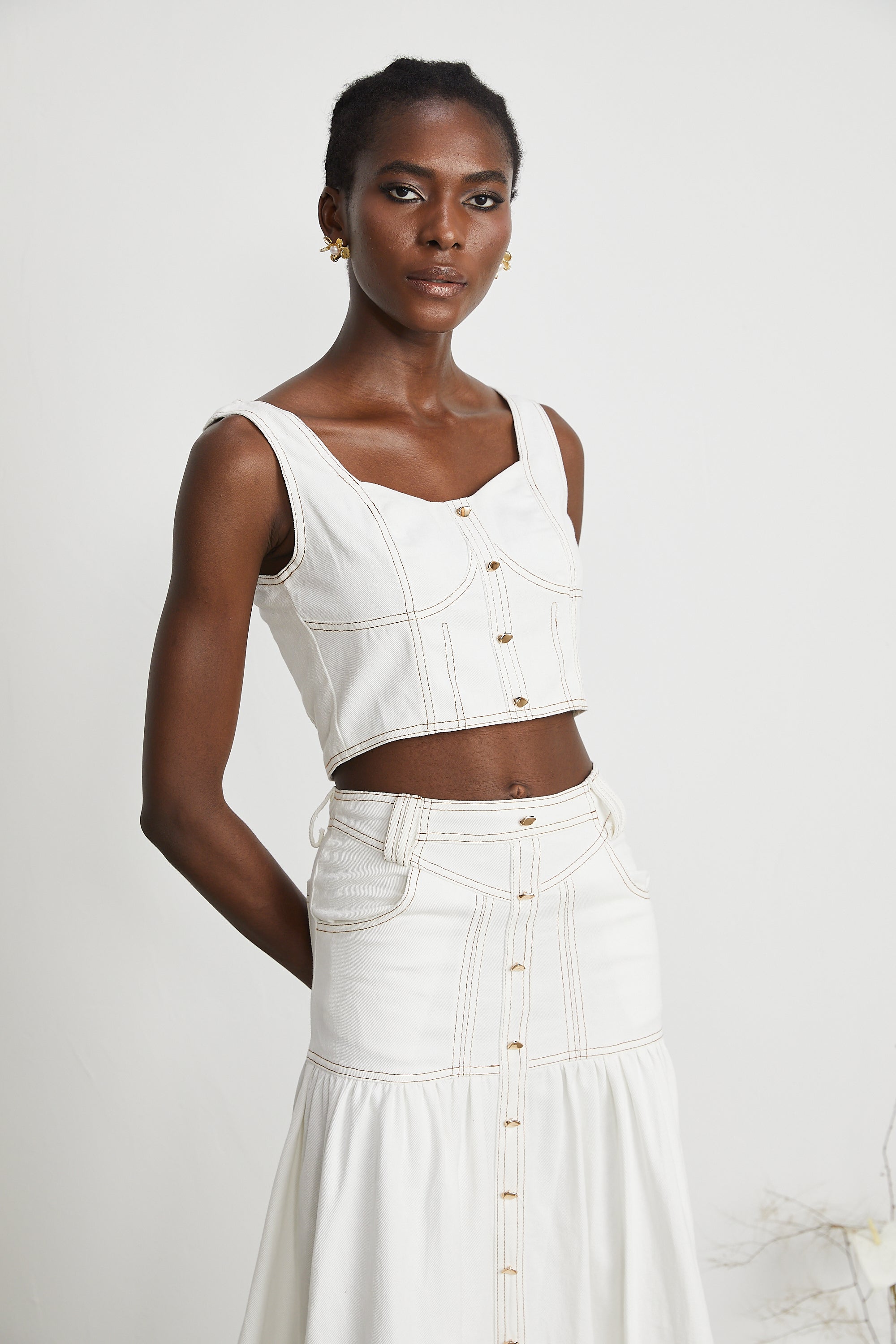 Σετ Ασορτί Μπλούζας Και Φούστας Brielle Denim ®