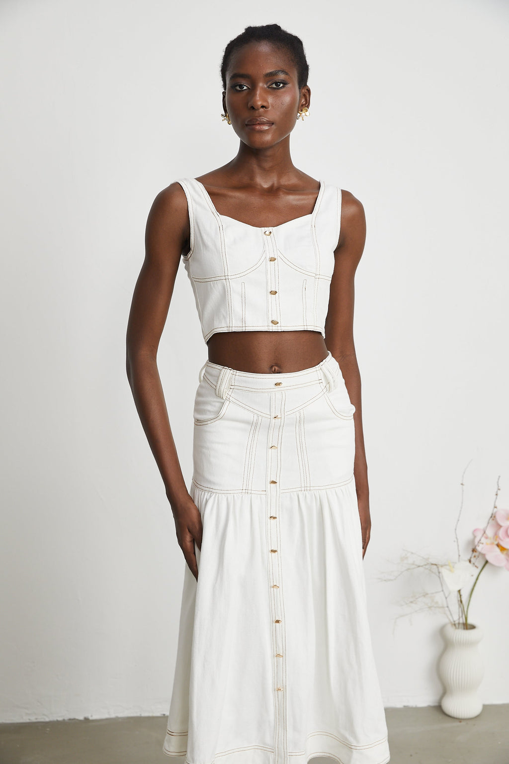 Σετ Ασορτί Μπλούζας Και Φούστας Brielle Denim ®