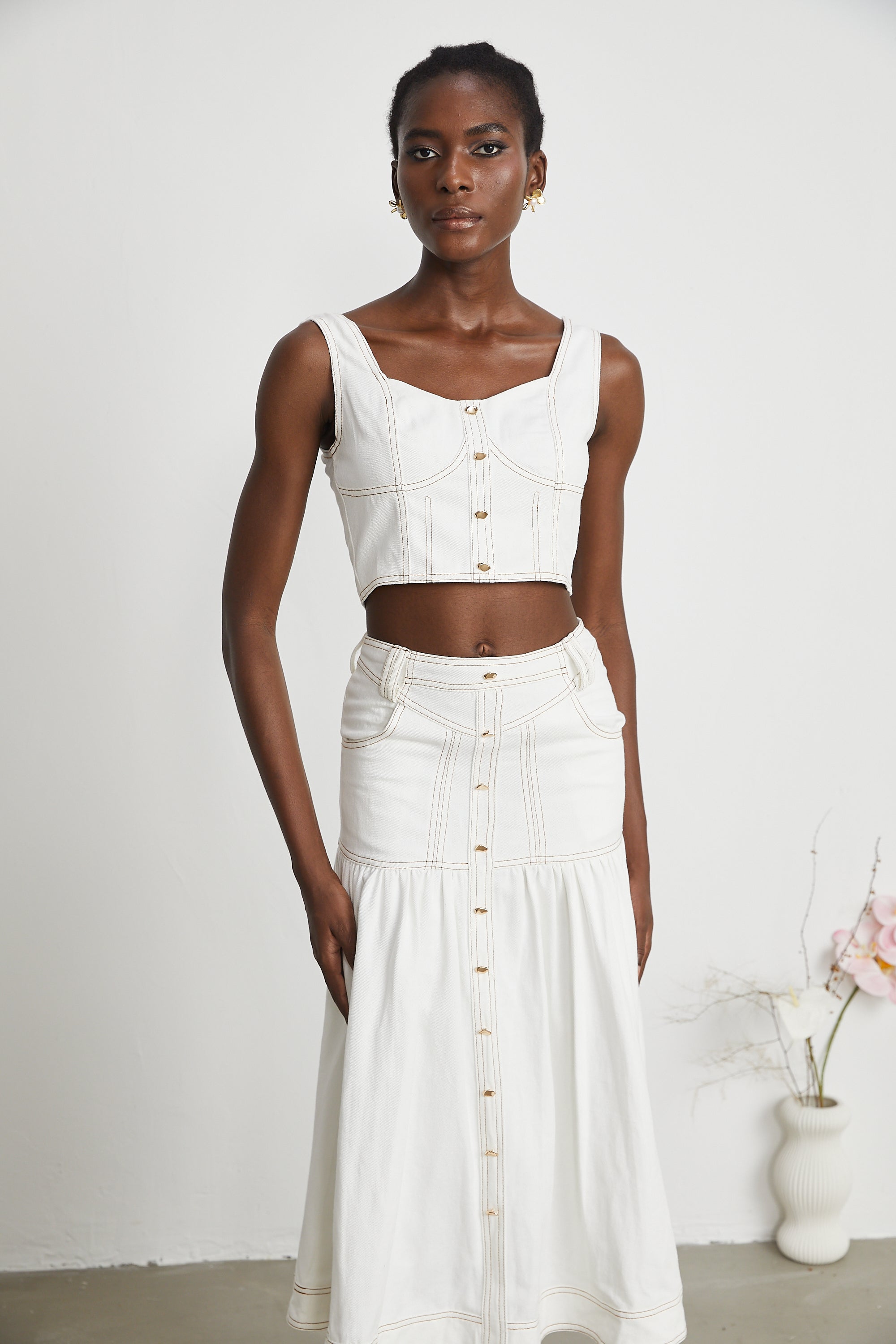 Σετ Ασορτί Μπλούζας Και Φούστας Brielle Denim ®