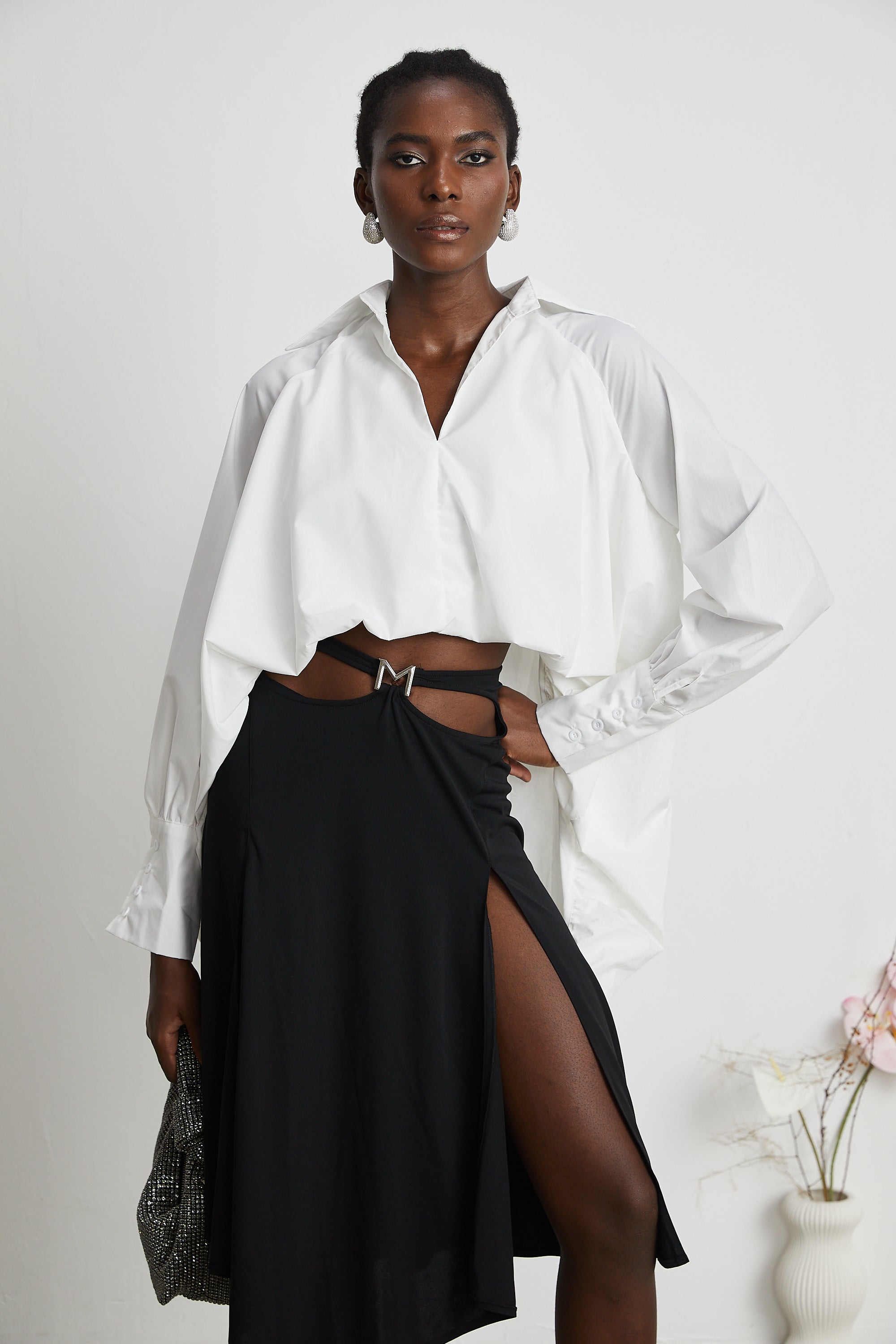 Πουκάμισο Marion High-Low Puffy