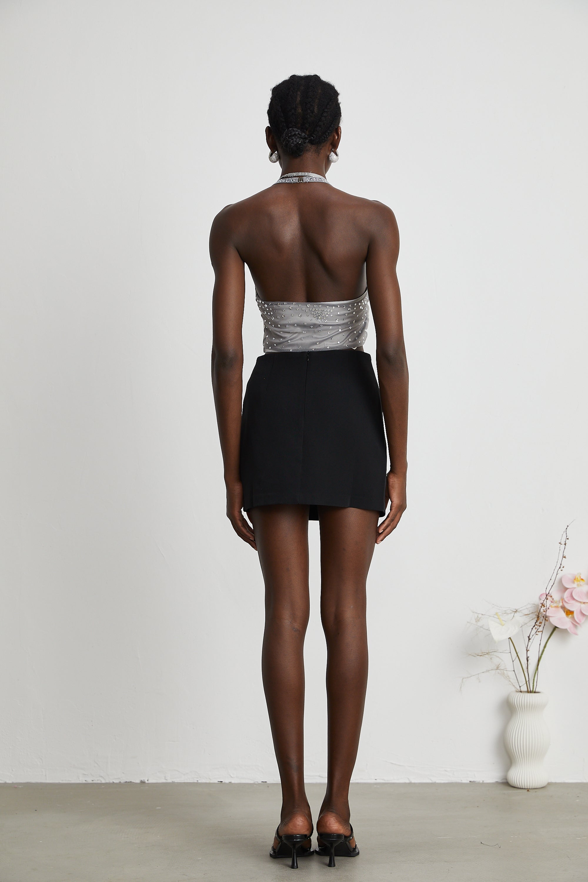 Τούλινο Τοπ Με Κρυστάλλινη Διακόσμηση Rafaela