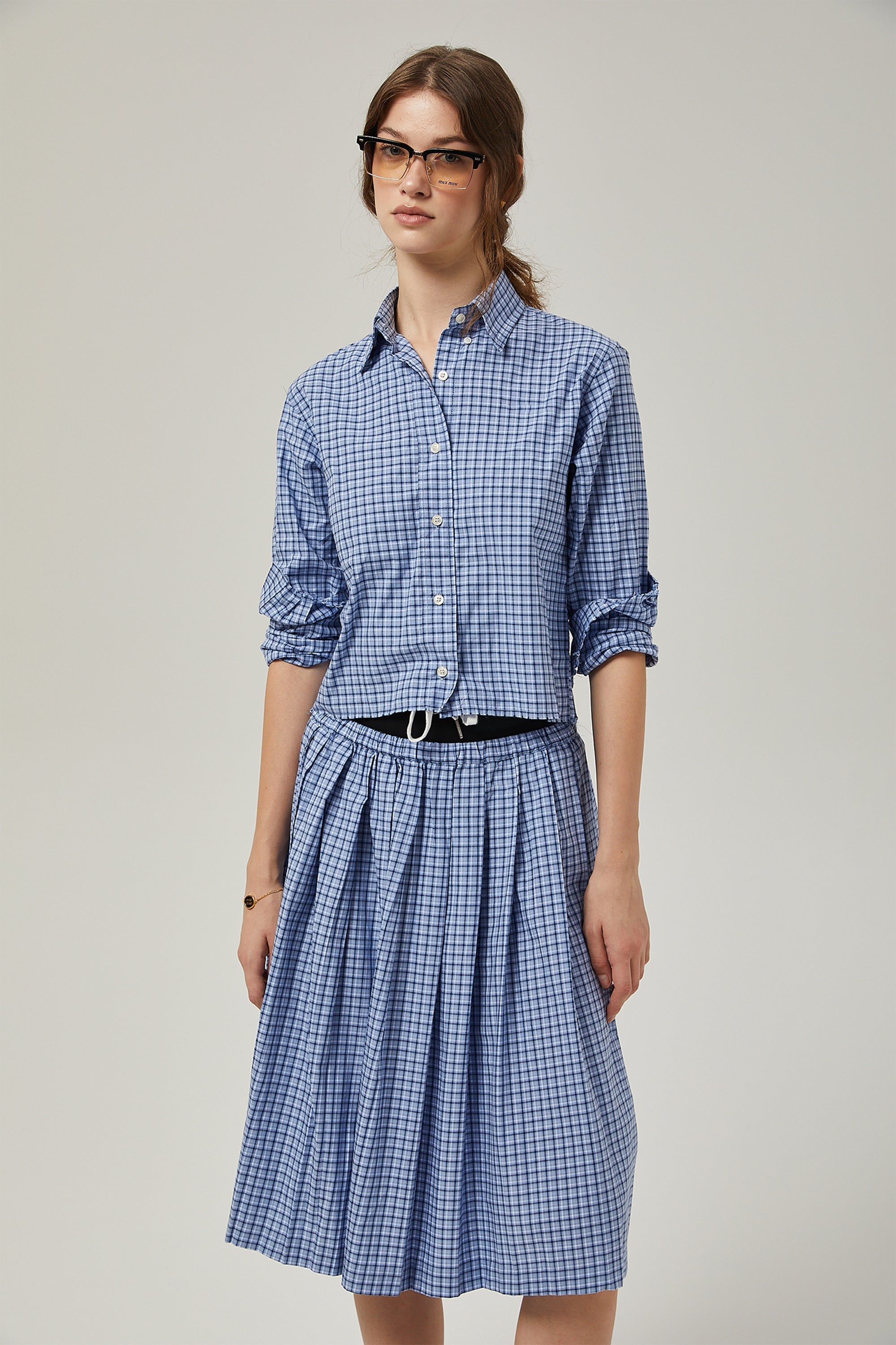 Πουκάμισο Με Καρό Σχέδιο Élodie