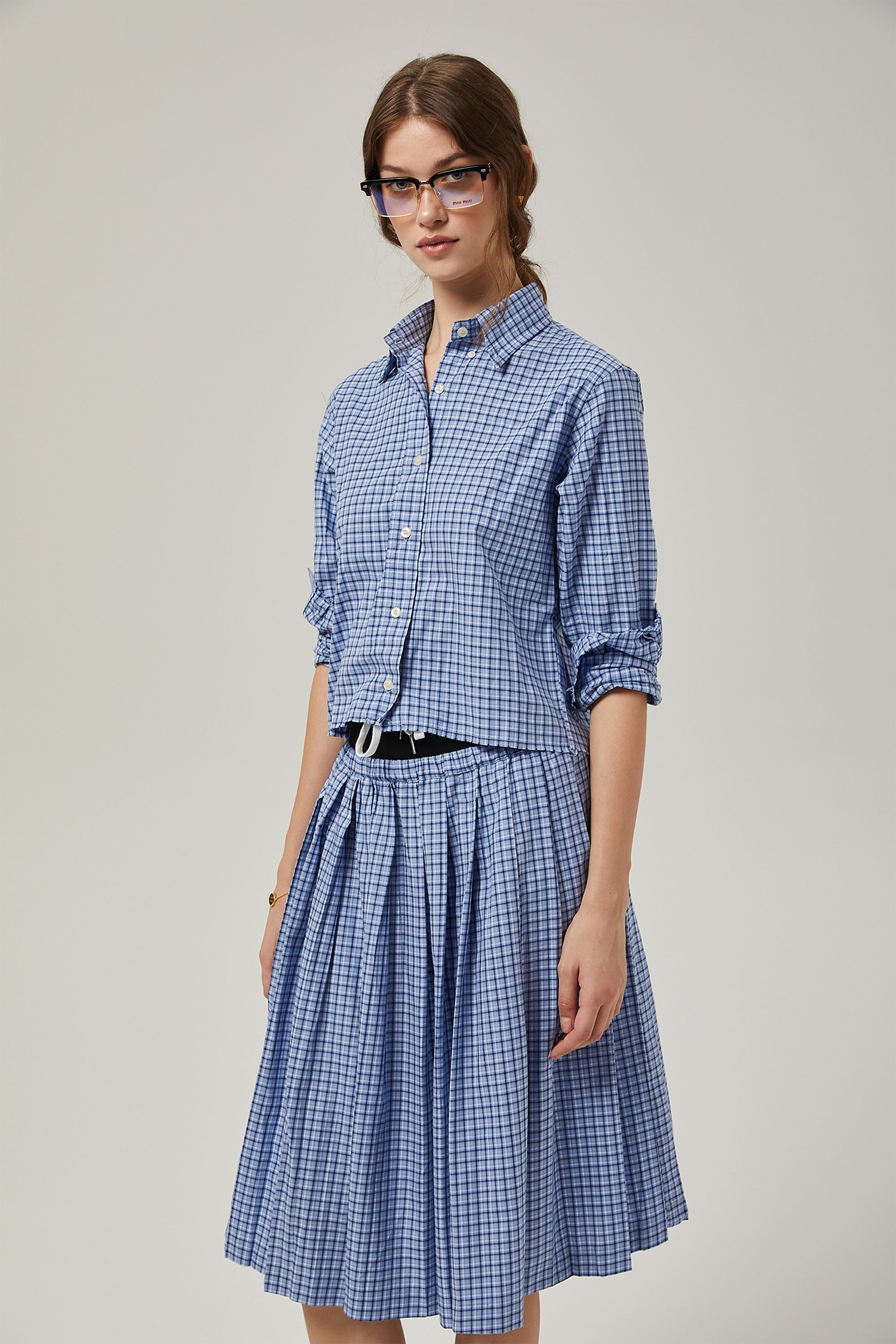 Πουκάμισο Με Καρό Σχέδιο Élodie