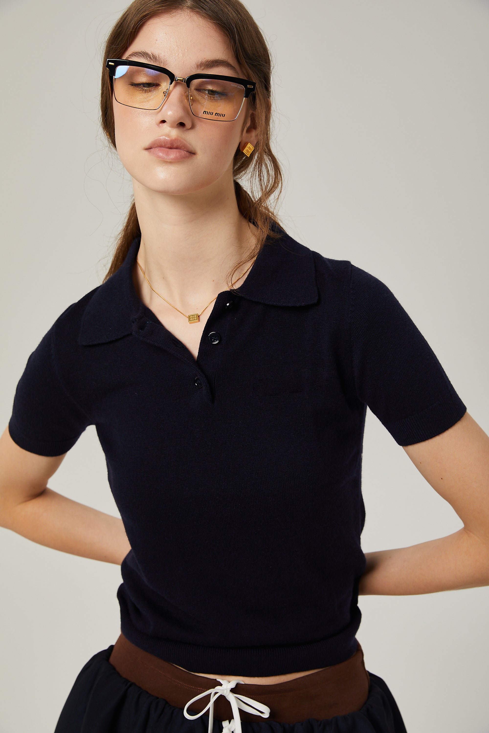 Μίνι Φούστα Sarita Με Φαρδιά Μάλλινα Prints