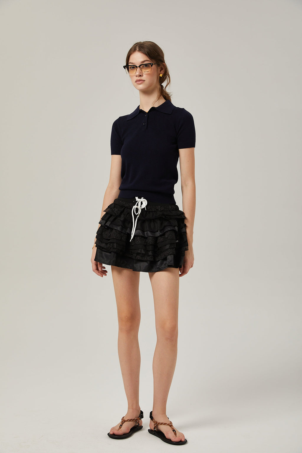 Φούστα Σε Γραμμή Α Με Στρώσεις Από Την Emmanuelle