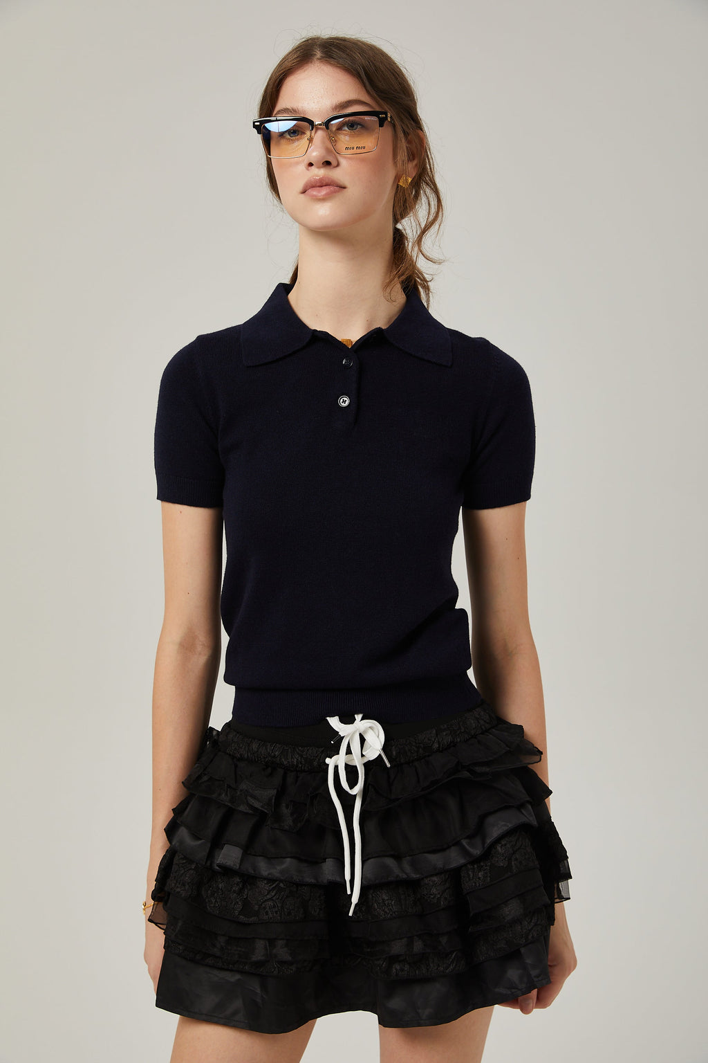 Φούστα Σε Γραμμή Α Με Στρώσεις Από Την Emmanuelle